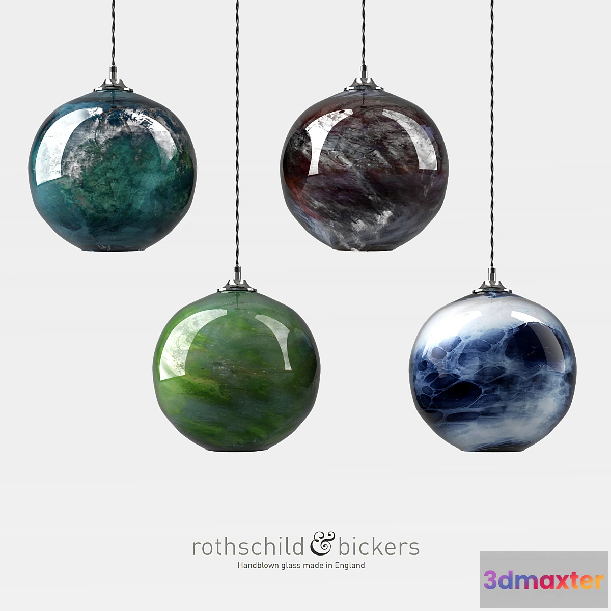 1292937 - Rothschild & Bickers Mineral Pendants 3D Max