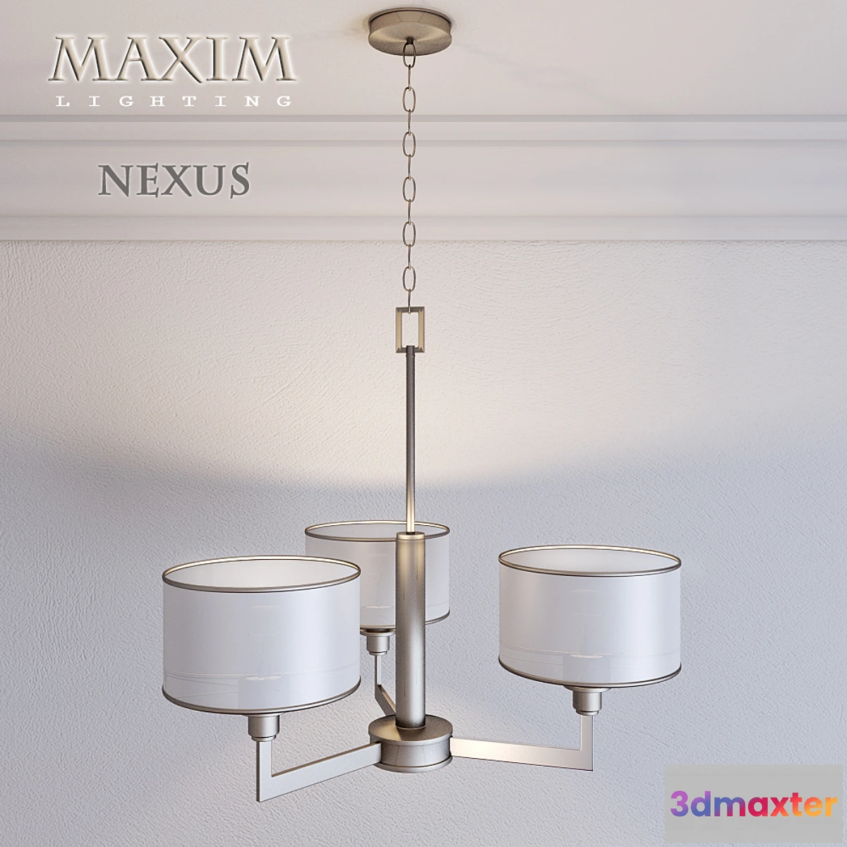 1293135 - Maxim Lighting Chandelier Nexus 3-Light 3D Max