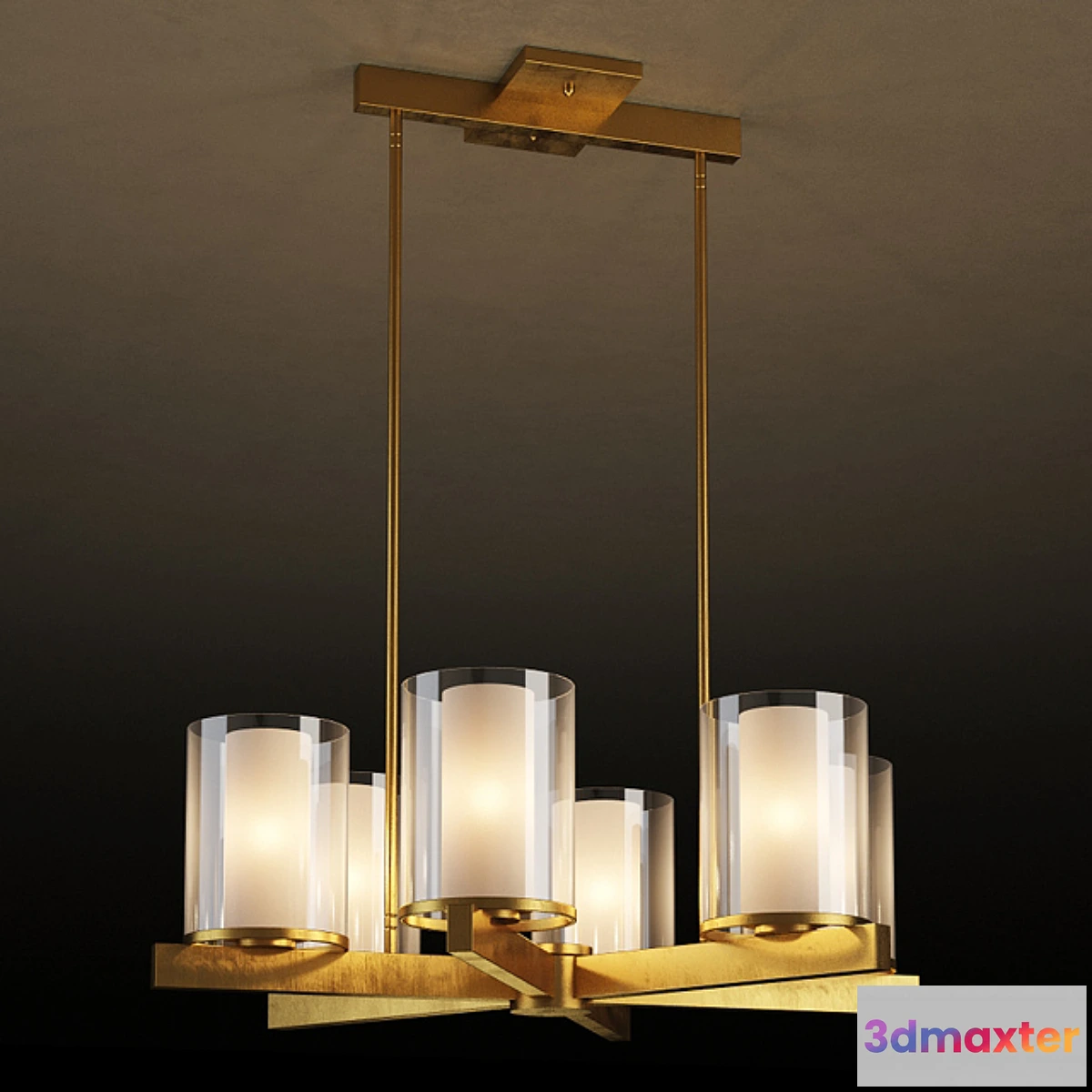 1293357 - GRAMERCY HOME - CANDLESTICK CHANDELIER CH042-6-BRS 3D Max