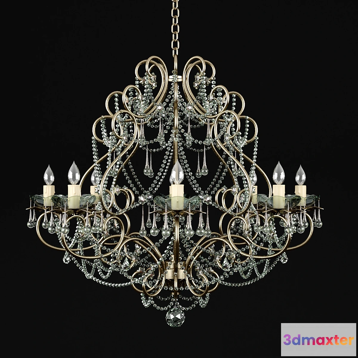 1293483 - Chandelier Chinese manufacturer 3D Max
