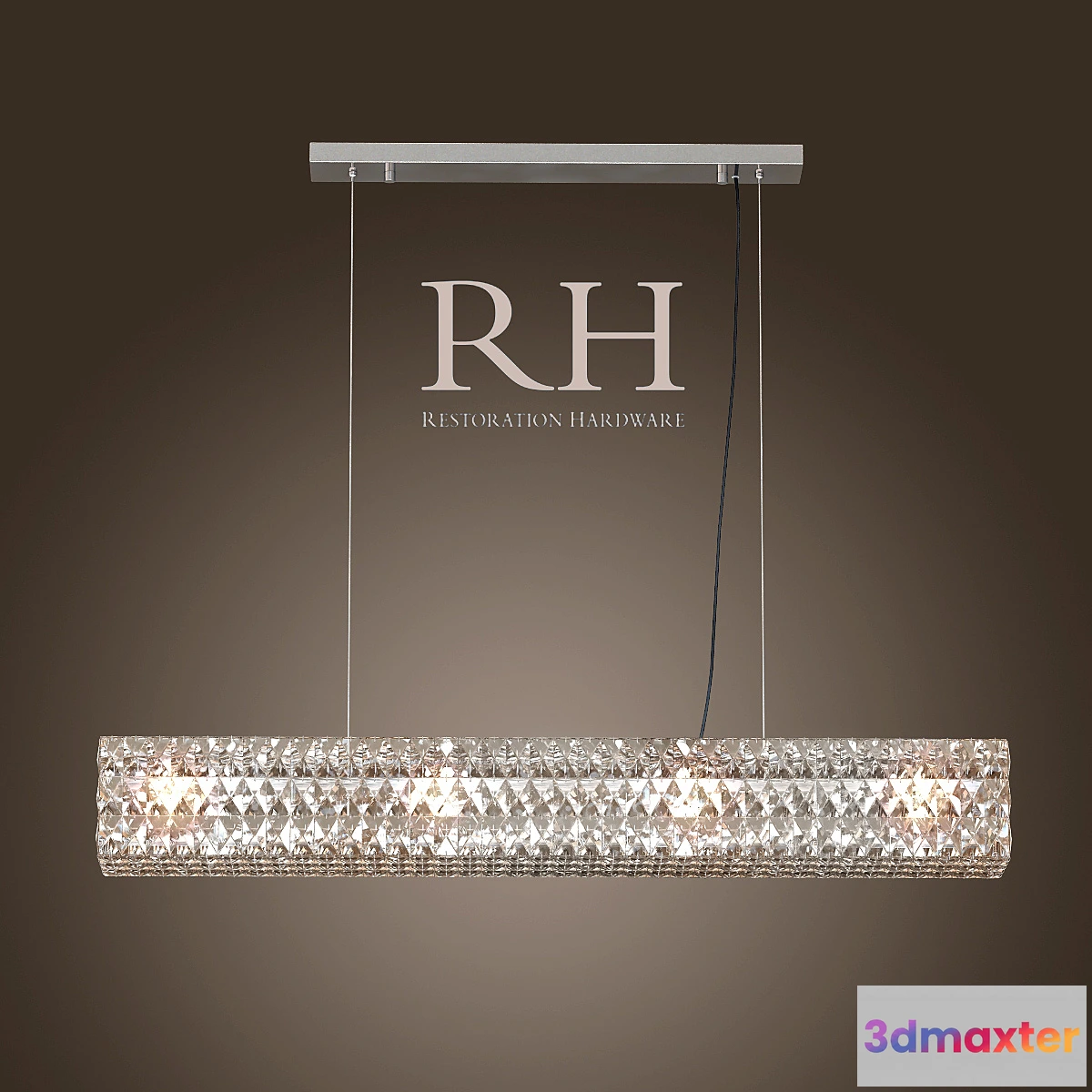 1293663 - RH _ SPIRIDON LINEAR CHANDELIER 48 3D Max