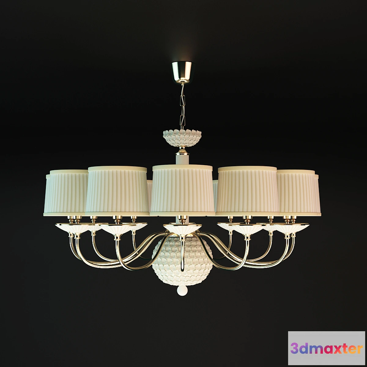 1293709 - Lampadario avorio 3D Max