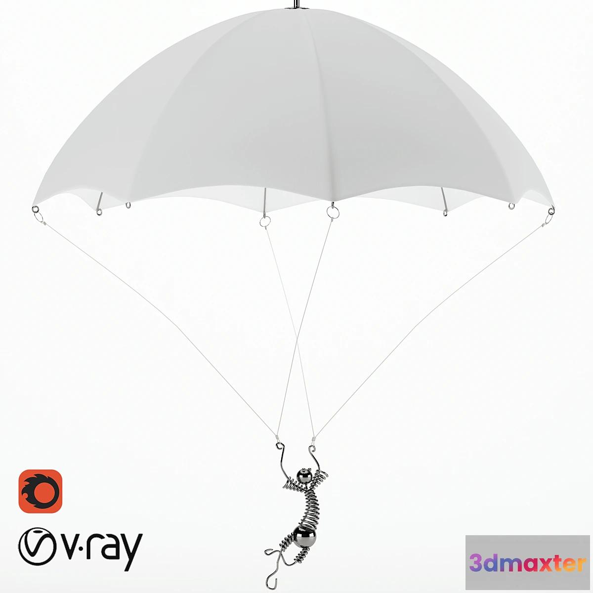 1293796 - Lamp “PARACHUTE” 3D Max