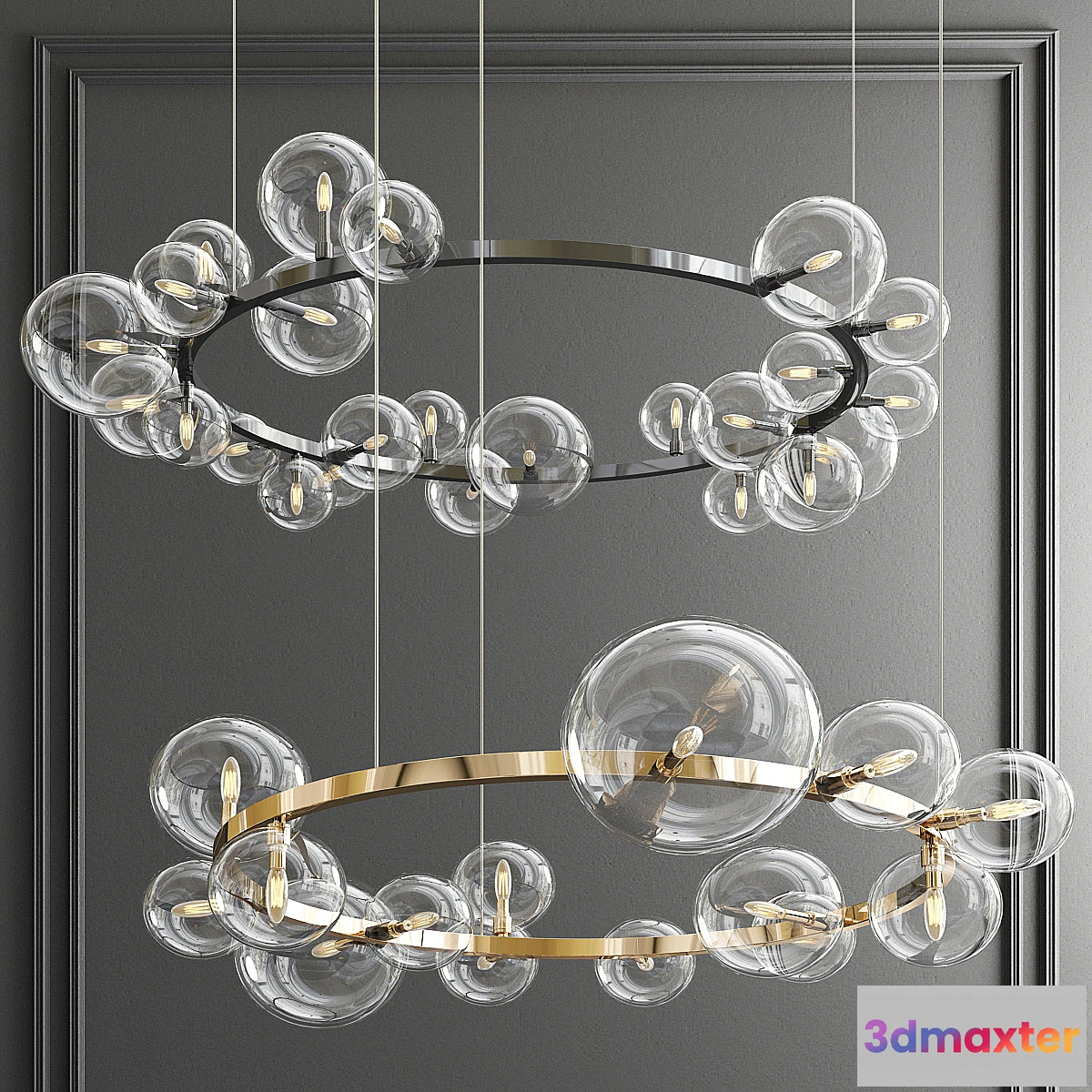 1294289 - Iona Round Chandelier 3D Max