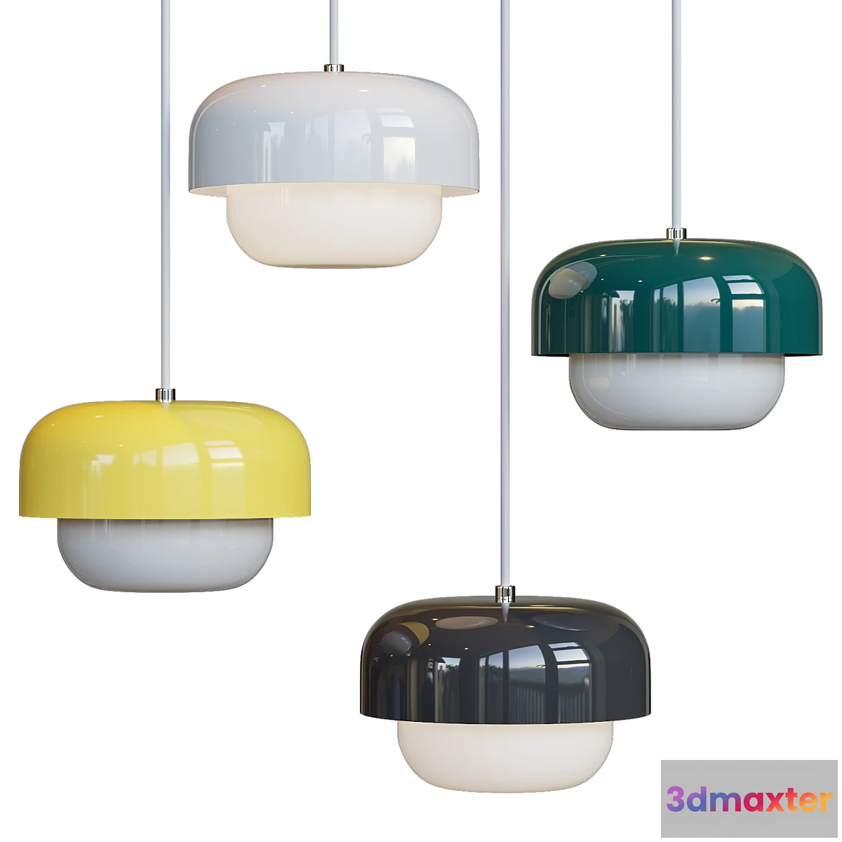 1295003 - Haipot Pendant Light Dyberg Larsen 3D Max