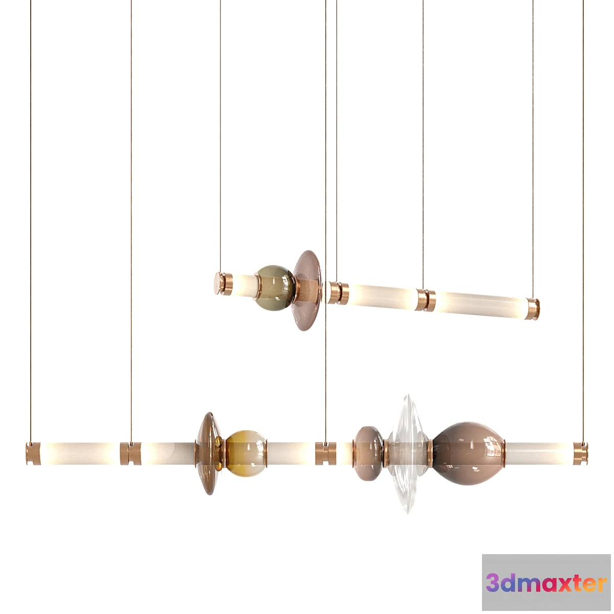 1295483 - Luna Chandelier - One Tier - Large 3D Max