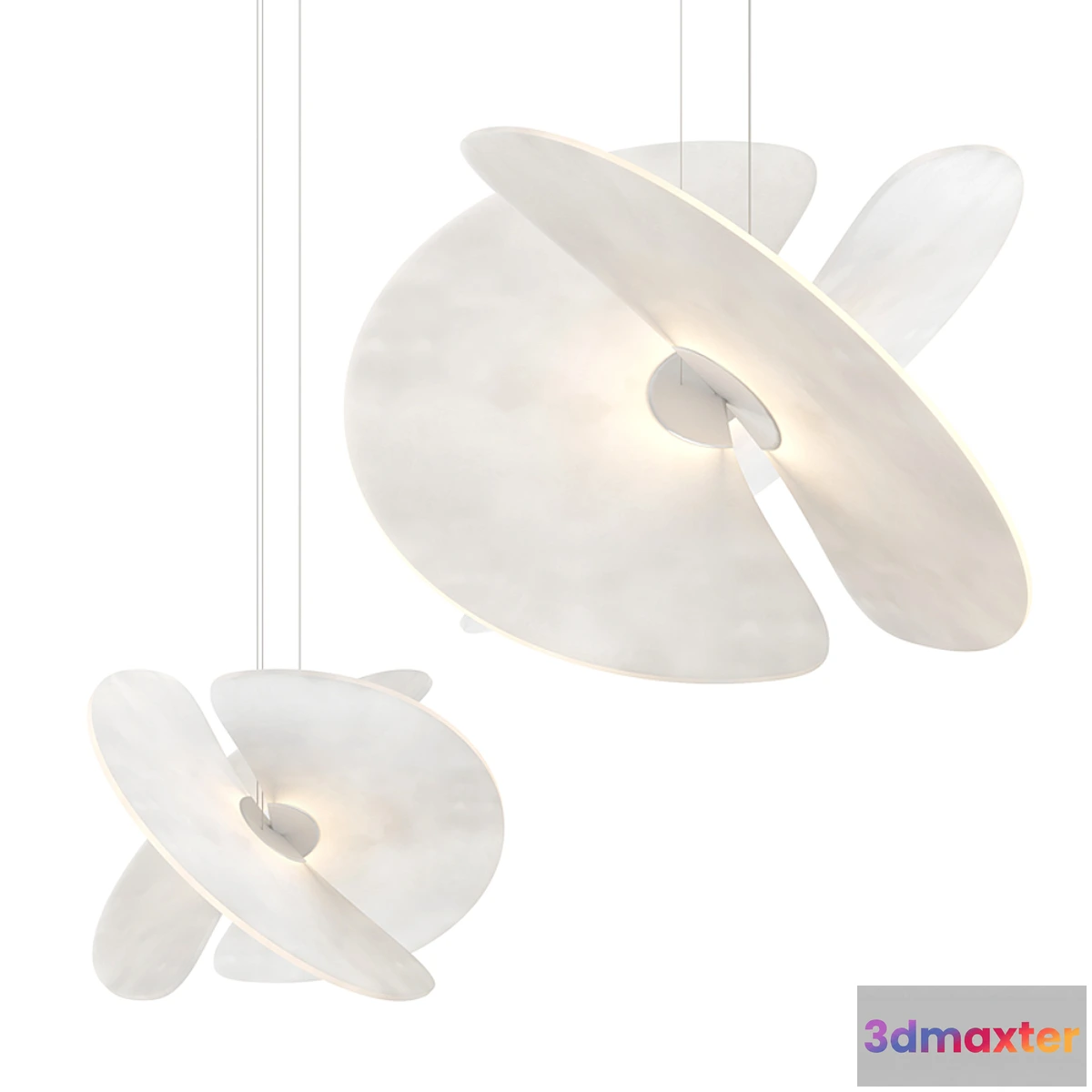 1295942 - Chandelier Luceplan Levante by Marco Spatti 3D Max