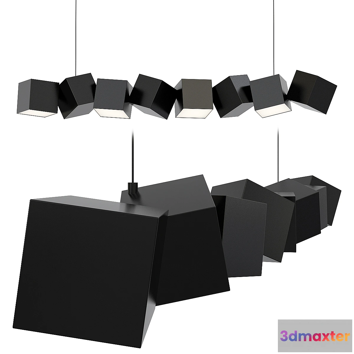 1296237 - Blockchain Black 3D Max