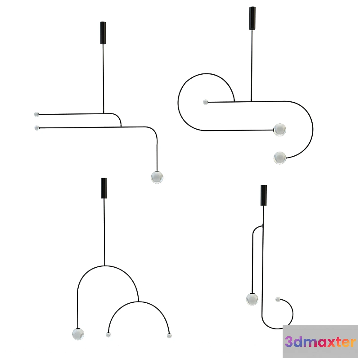 1296586 - Ma Mobile Chandelier Collection - No.2 3D Max