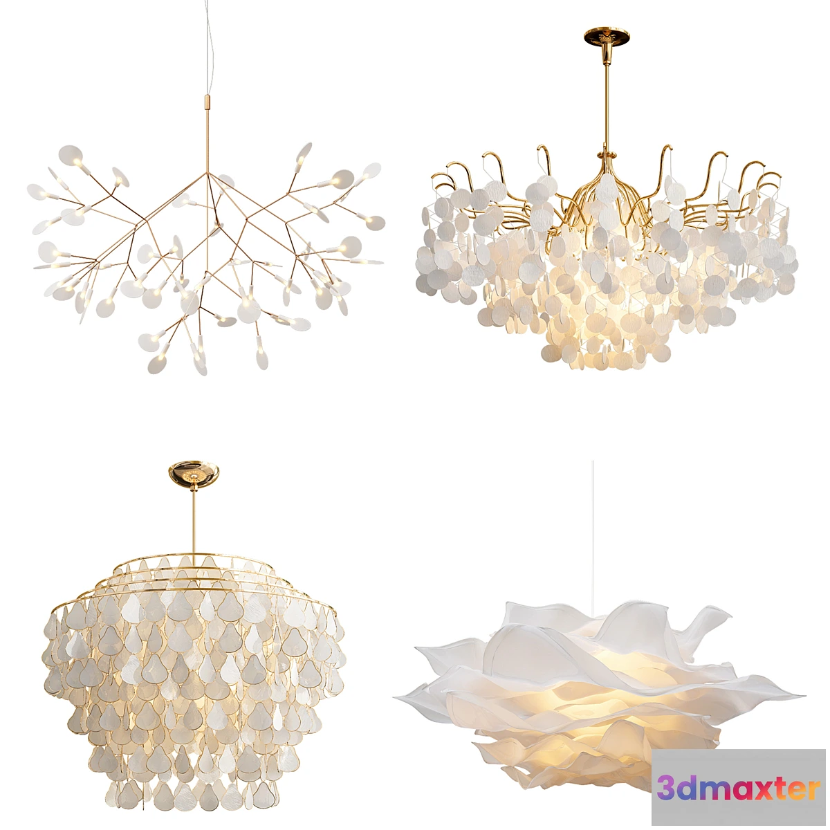 1297082 - Four Exclusive Chandelier Collection_43 - No.2 3D Max