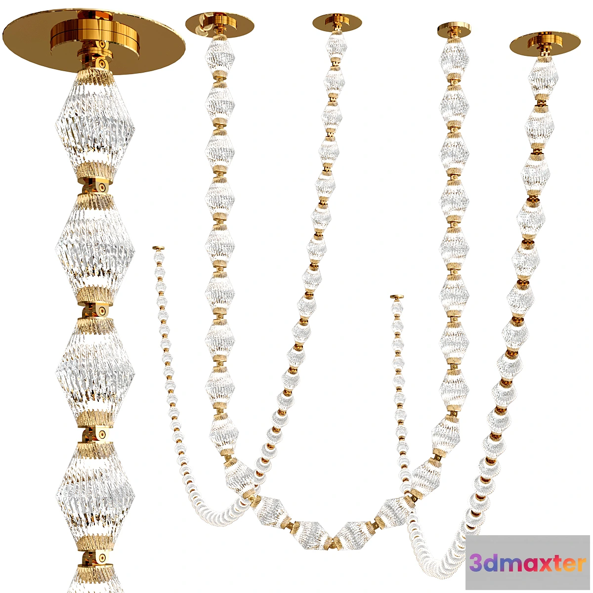 1297898 - COLLIER chandelier collection 3D Max