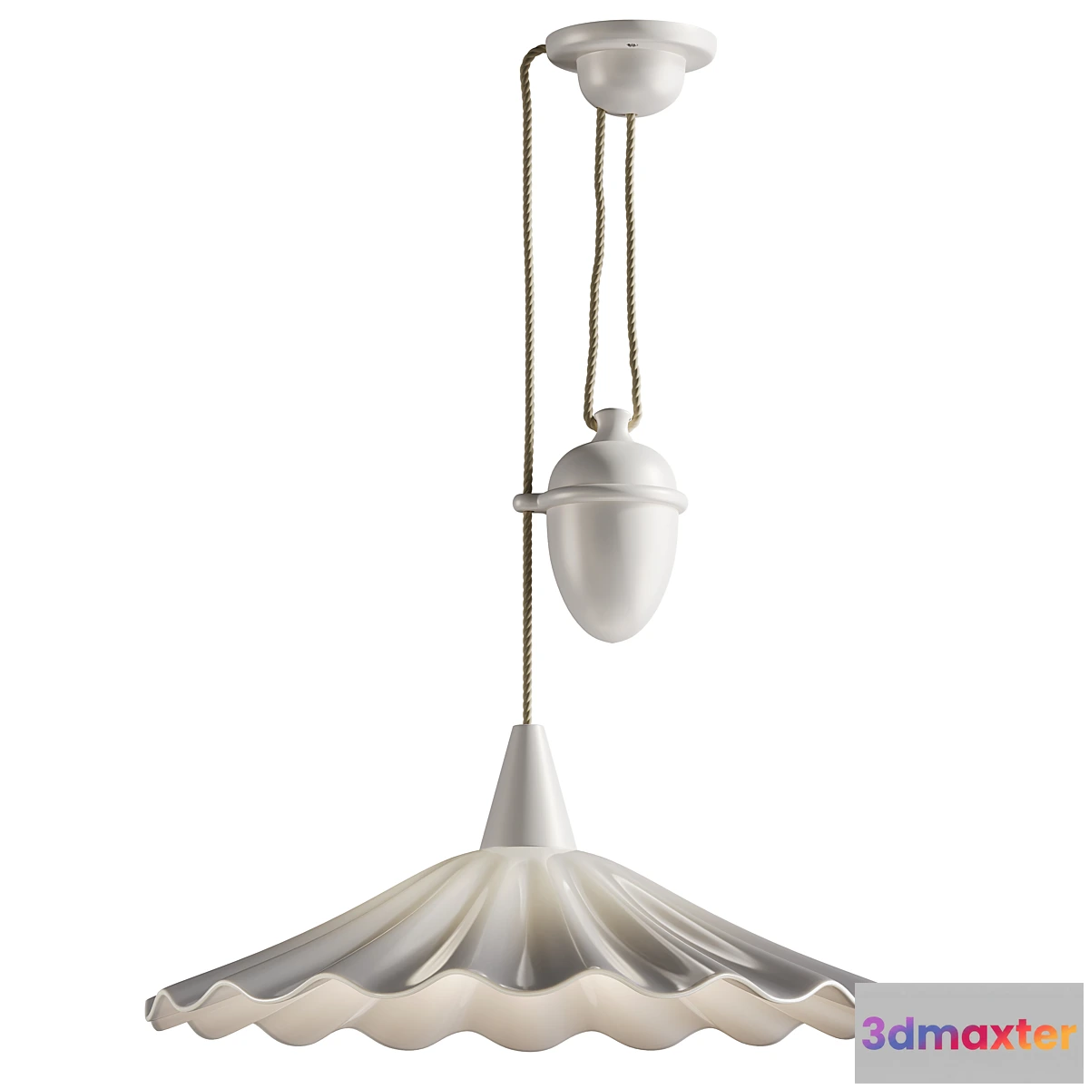 1298093 - Christie Pendant Rise & Fall Sand & Taupe Braided Cable 3D Max