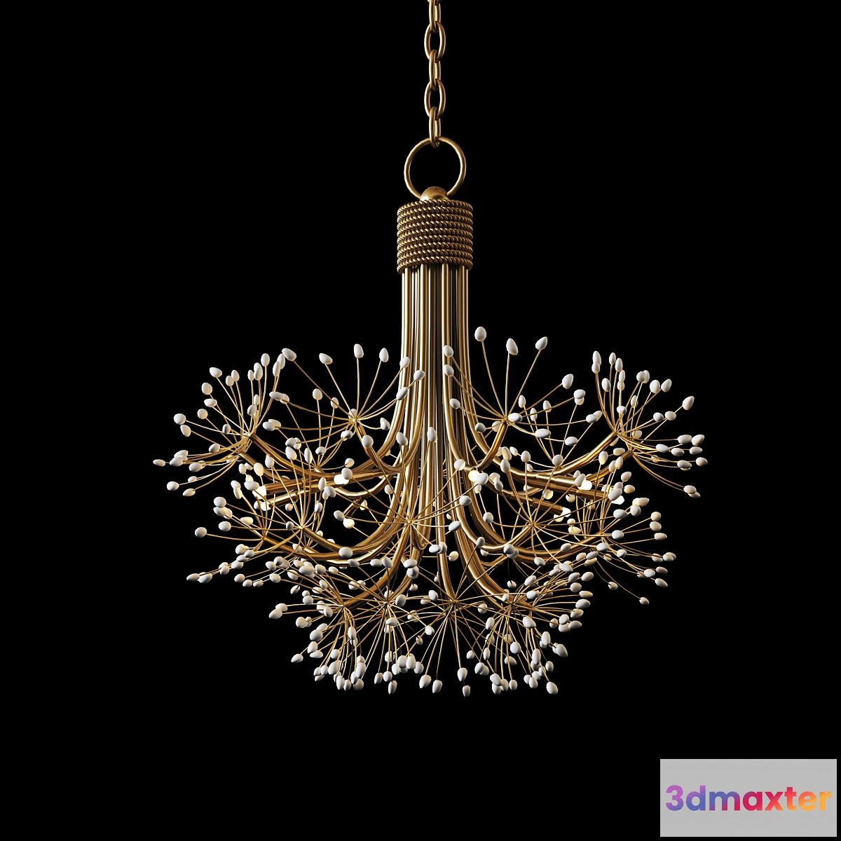 1299402 - Quartz Nine-Light Chandelier 3D Max