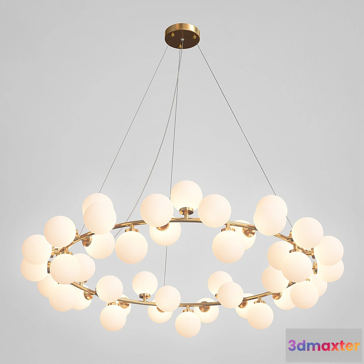 1299651 - Milk Bubble Round Chandelier 3D Max