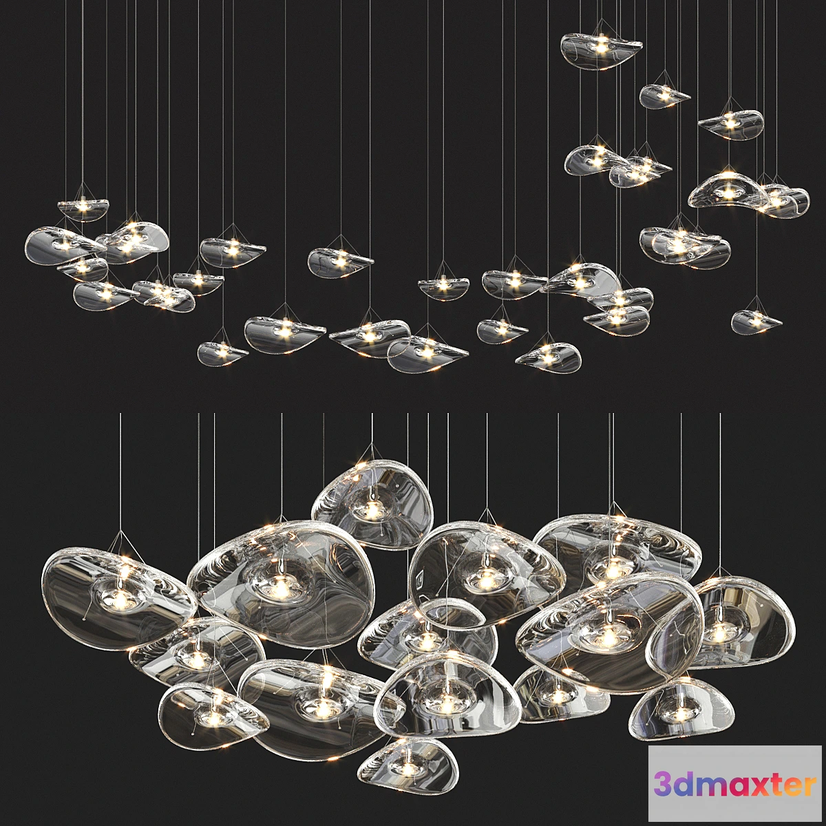 1299668 - Adjustable Terzani Manta Light Collection 3D Max