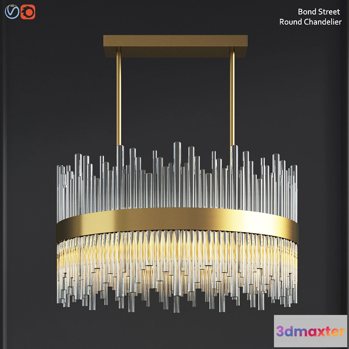 1299715 - Bond Street Round Chandelier 3D Max