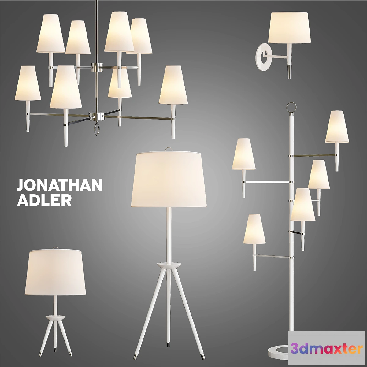 1300254 - Ventana Two-Tier Chandelier 3D Max