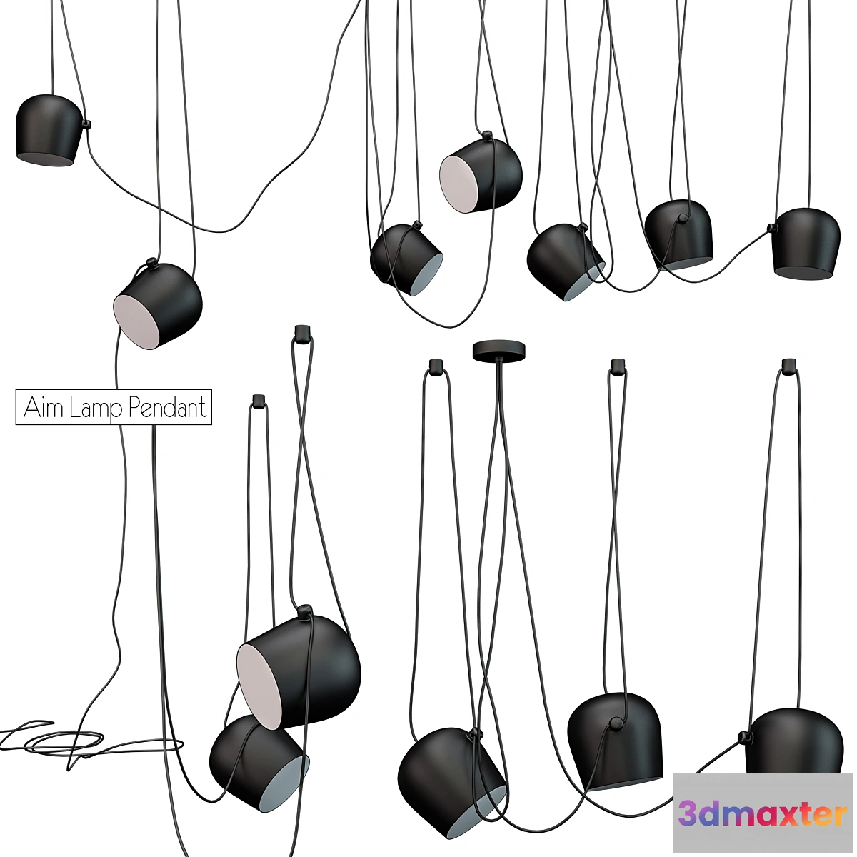 1300291 - Aim Lamp Pendant by FLOS 3D Max