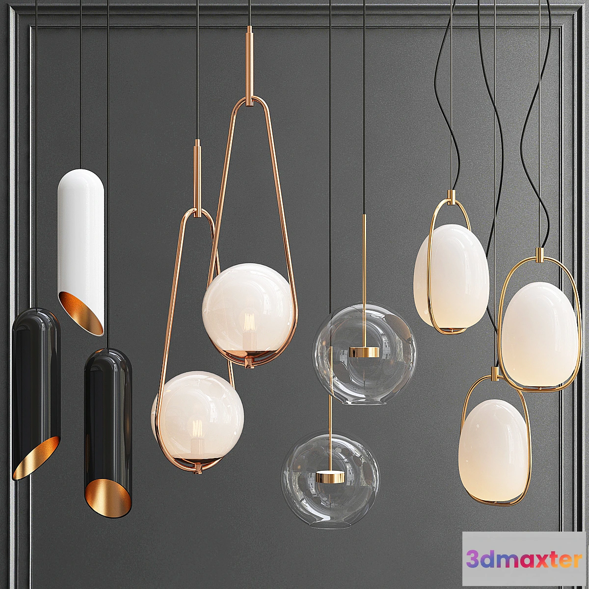1301144 - New Collection of Pendant Lights 10 - No.2 3D Max