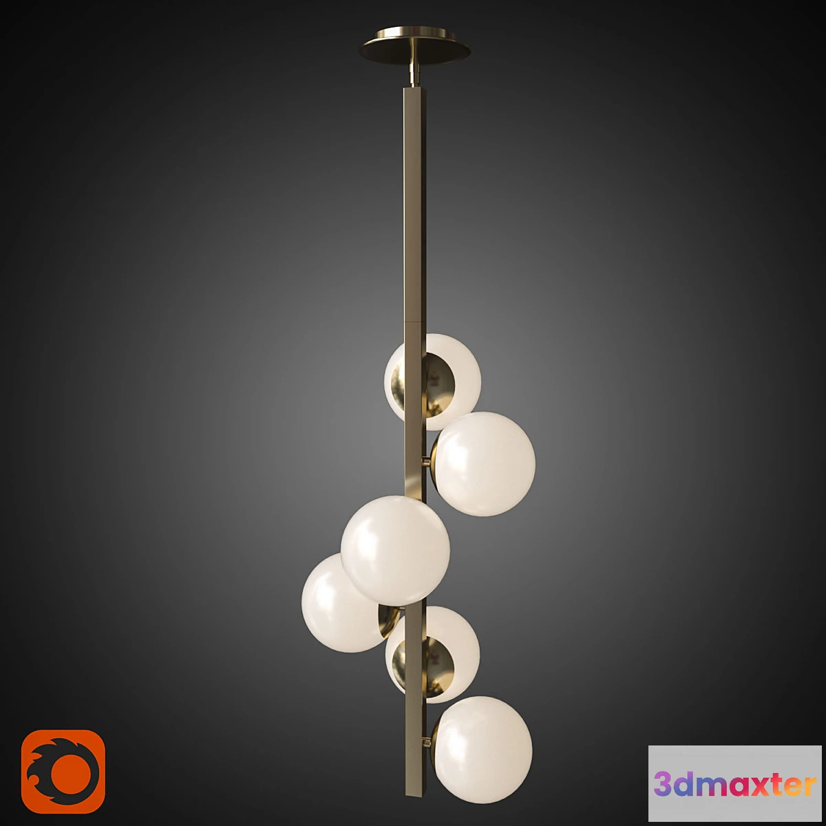 1302051 - Chandelier Atom Pendant 3D Max