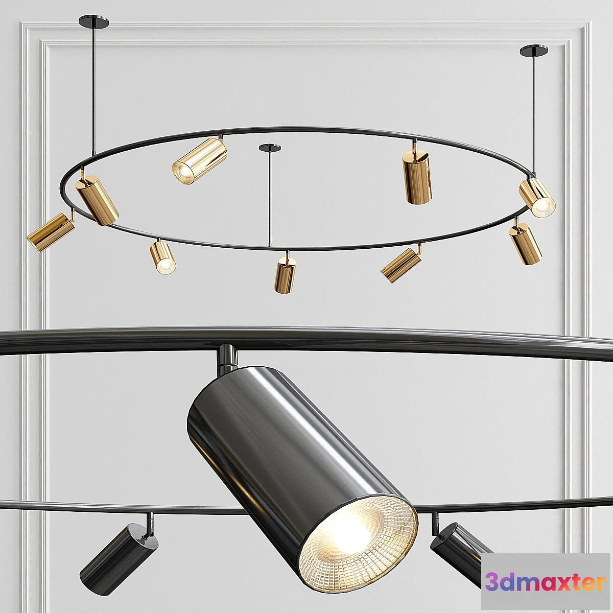 1302063 - Round Pendant Light 3D Max
