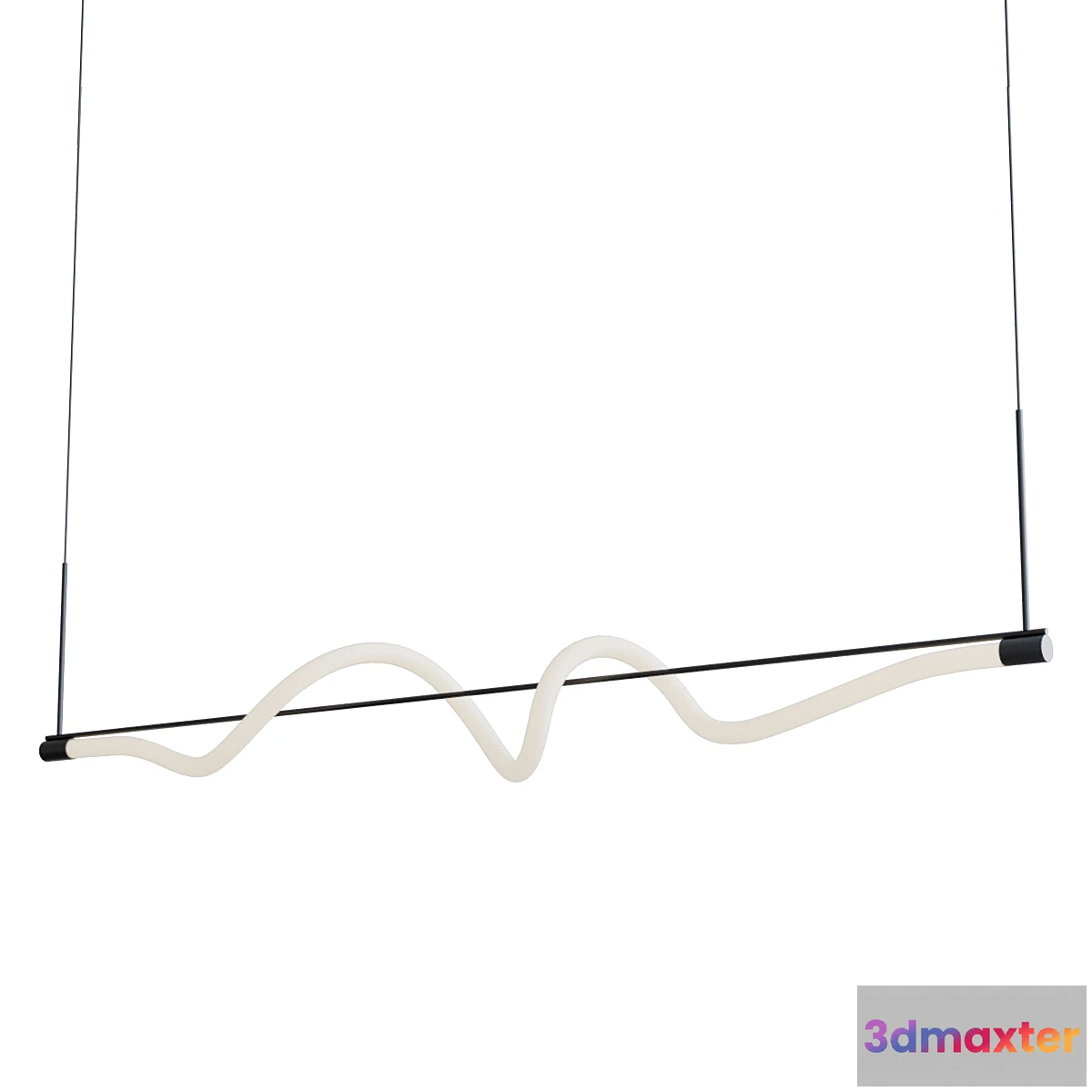1302493 - Cursive linear pendant - No.2 3D Max