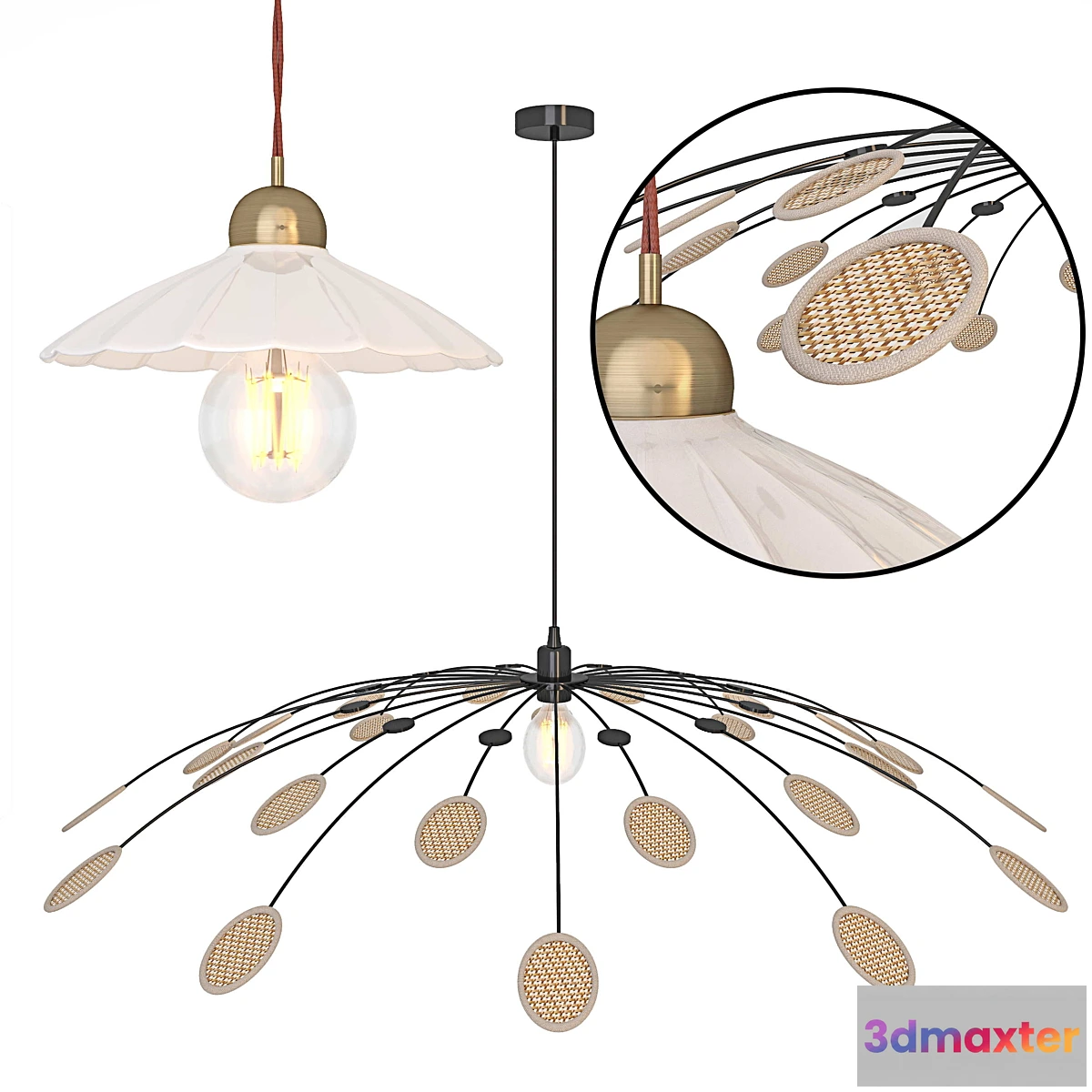 1302943 - Lamps Festonia Leonie set 3D Max