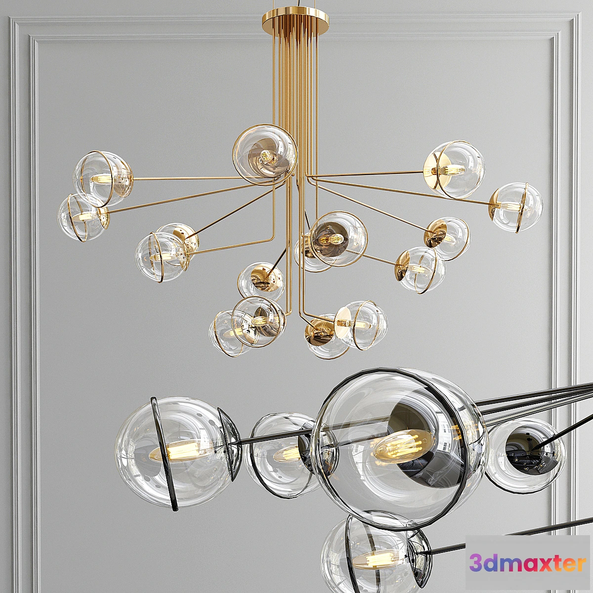 1304145 - Bubbles Pendant OBB413 3D Max