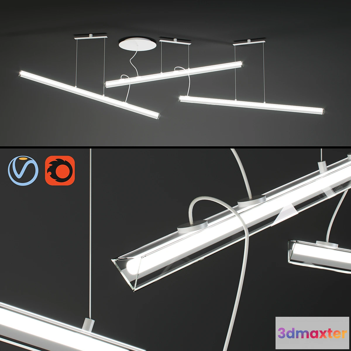 1304768 - Vibia - Halo Lineal 2341 03 - No.2 3D Max