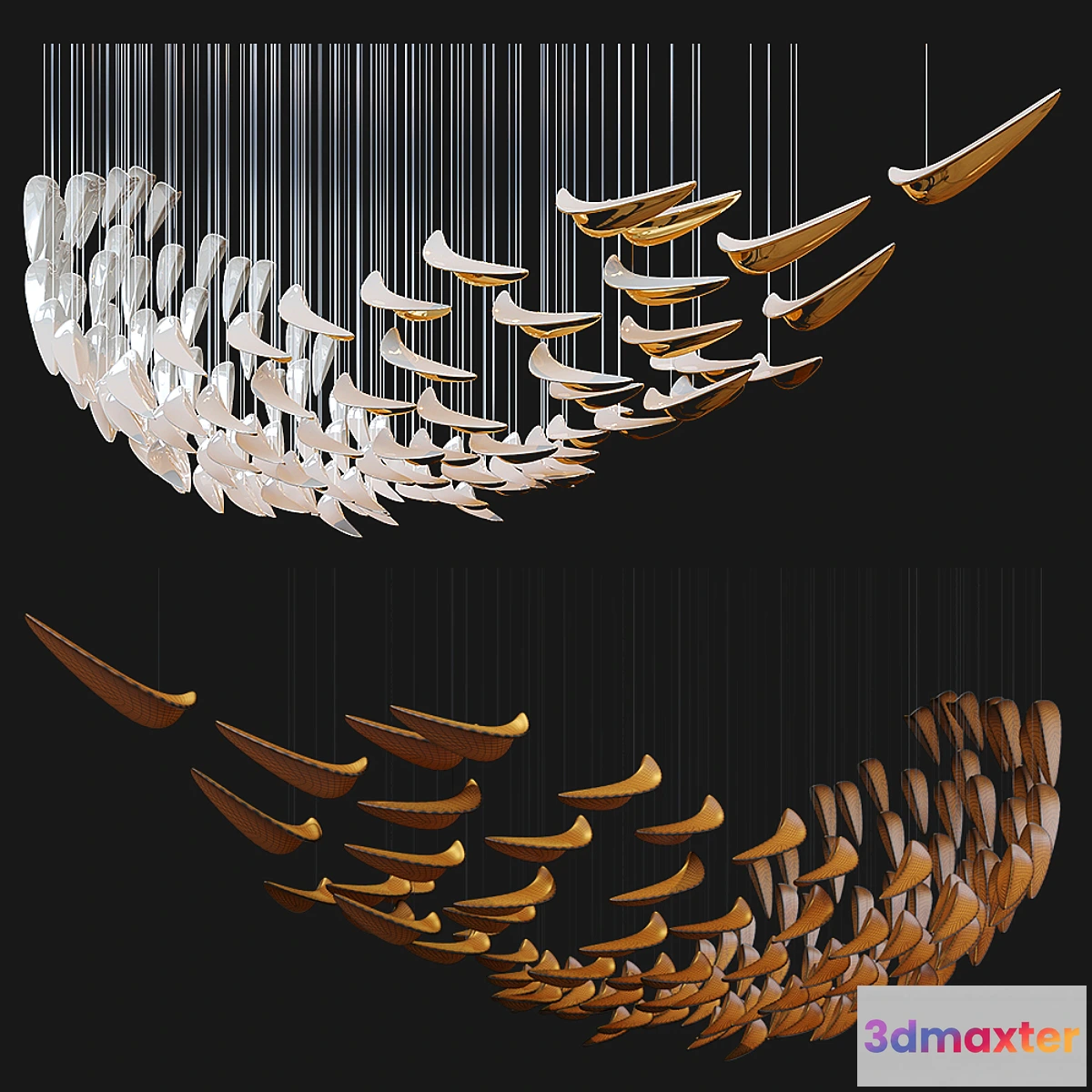 1305009 - Chandelier Light Vargov - No.14 3D Max