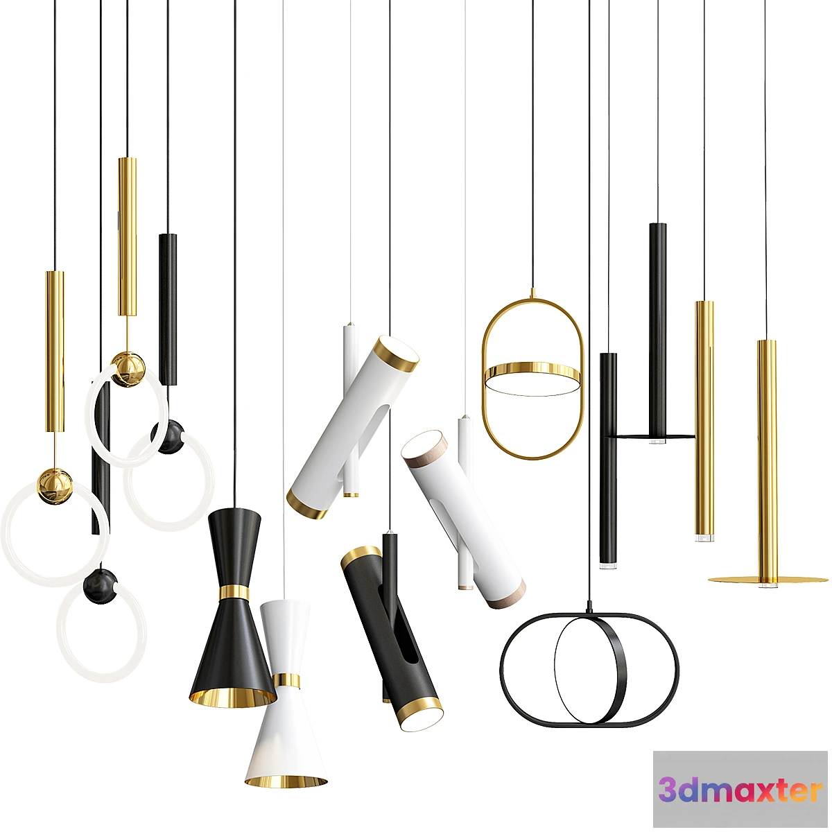 1305398 - Super Exclusive Pendant Lights Set 2 3D Max