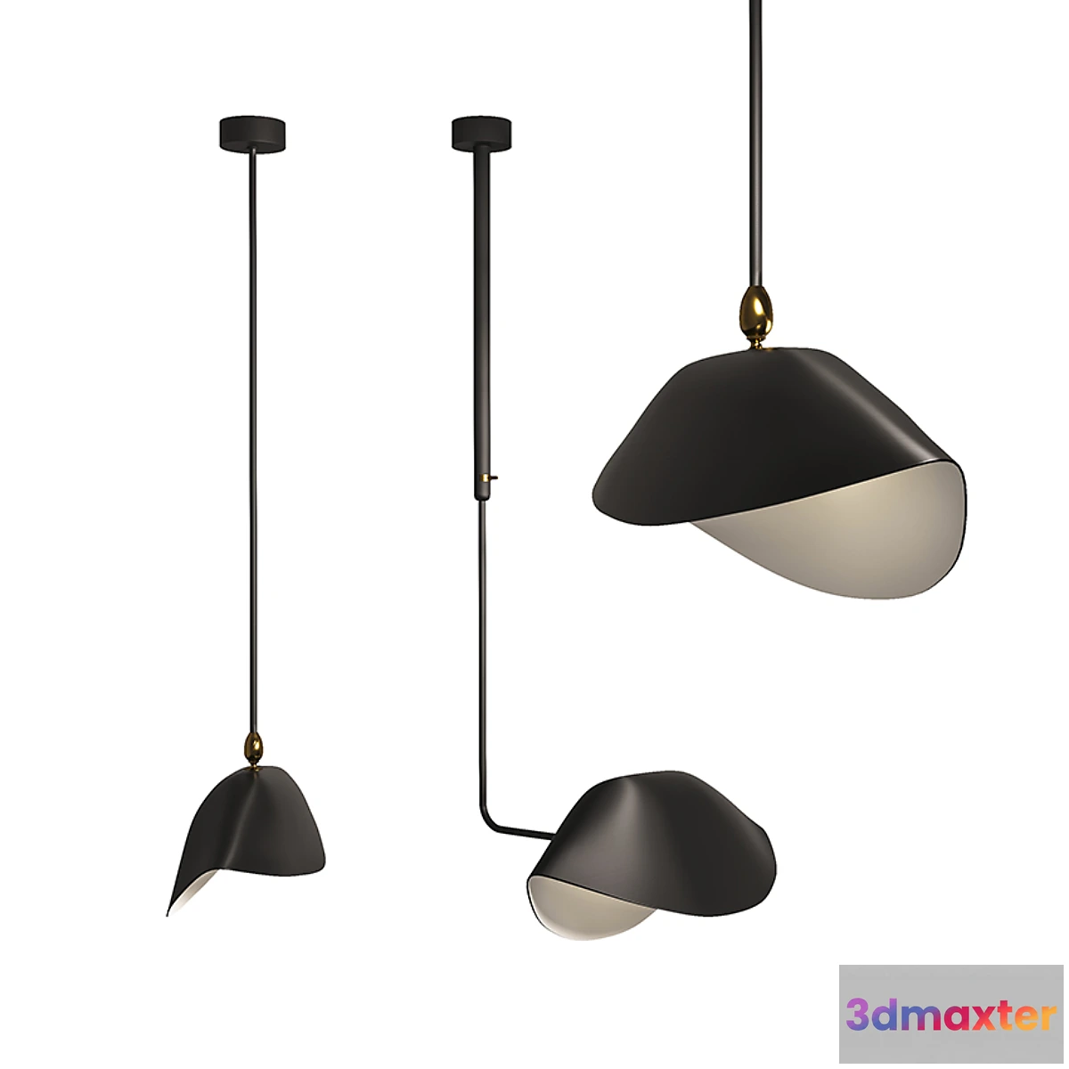 1305423 - Serge Mouille Bibliothèque 3D Max