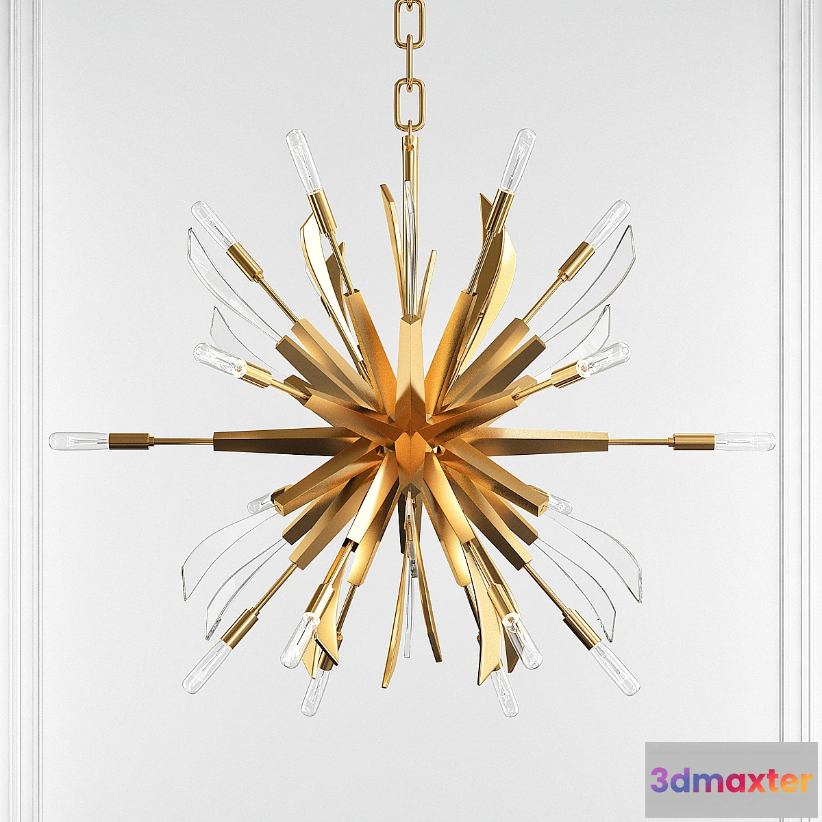 1305909 - Vida 13 - Light Sputnik Sphere Chandelier 3D Max