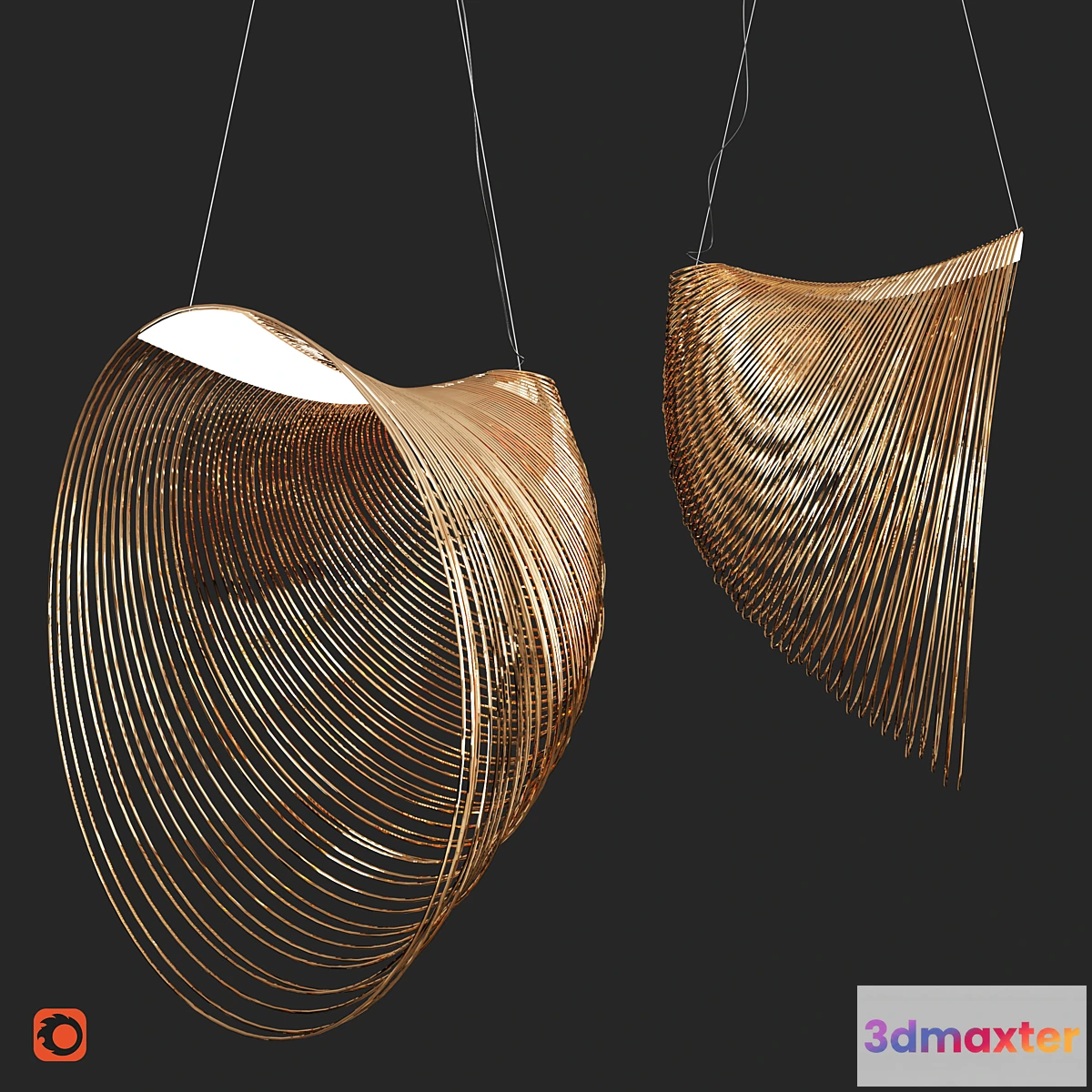 1306209 - Pendant Lamp Luceplan Illan 3D Max