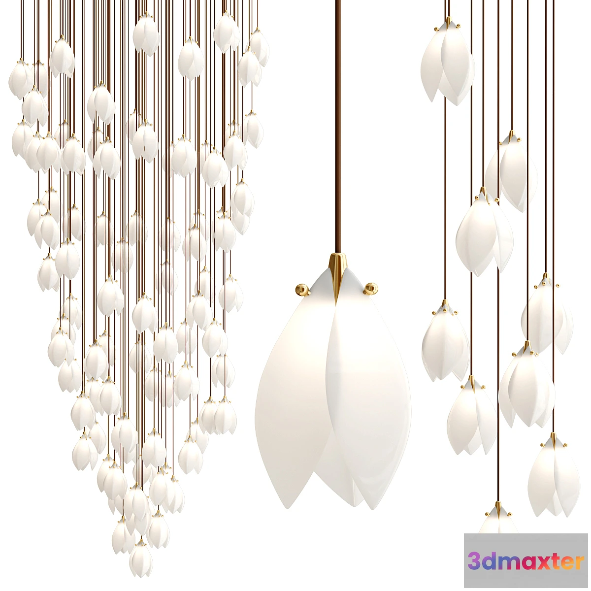 1306341 - BLOOM MEDIUM CIRCLE By Haberdashery 3D Max