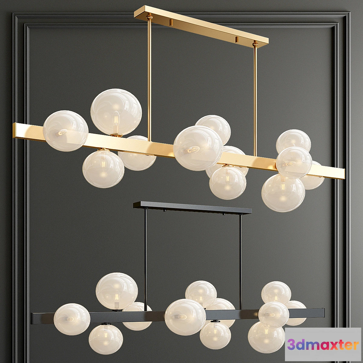 1306438 - Hudson Valley Hinsdale Linear Suspension 3D Max