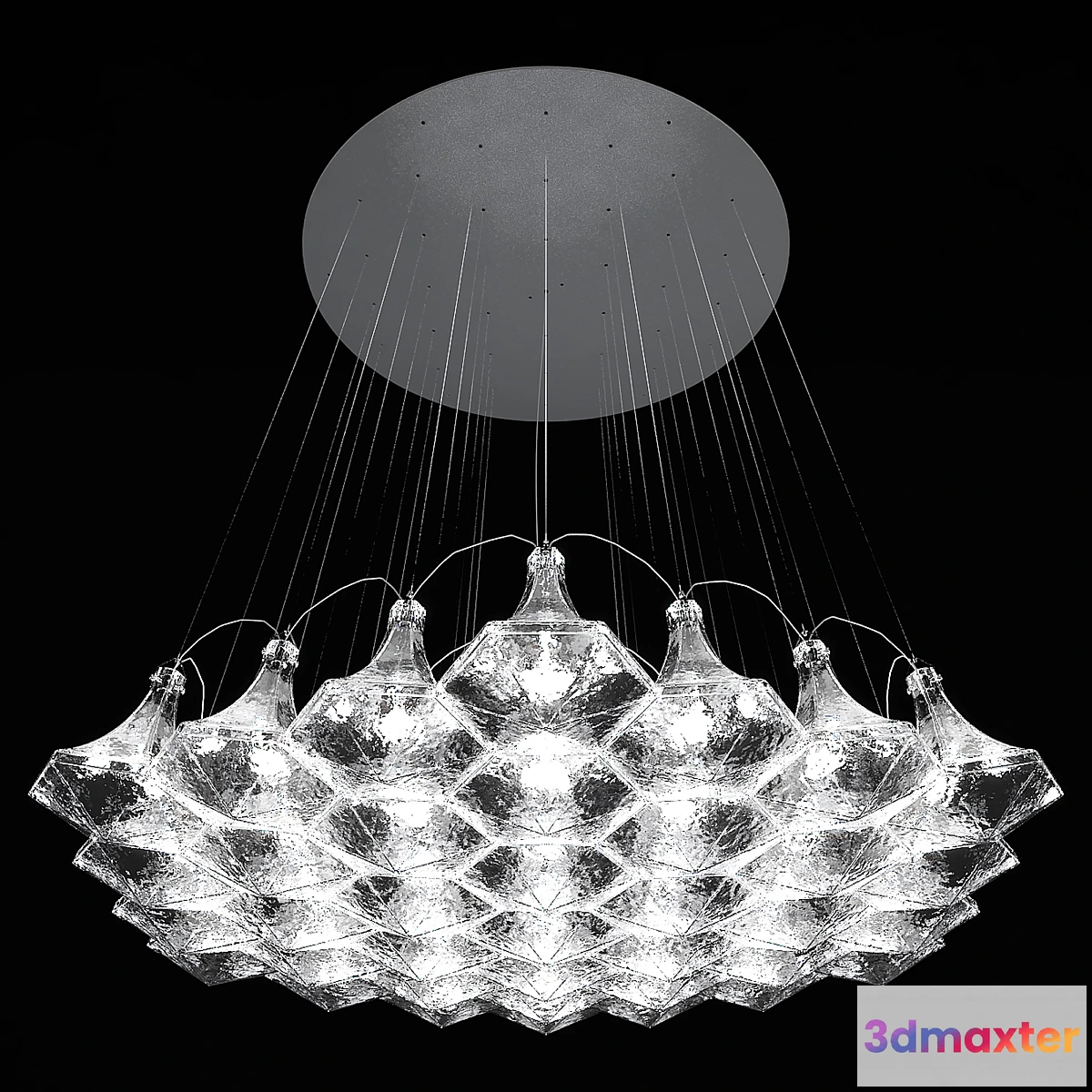 1306833 - Lasvit_Facet Sculpture Cluster 37 - No.2 3D Max