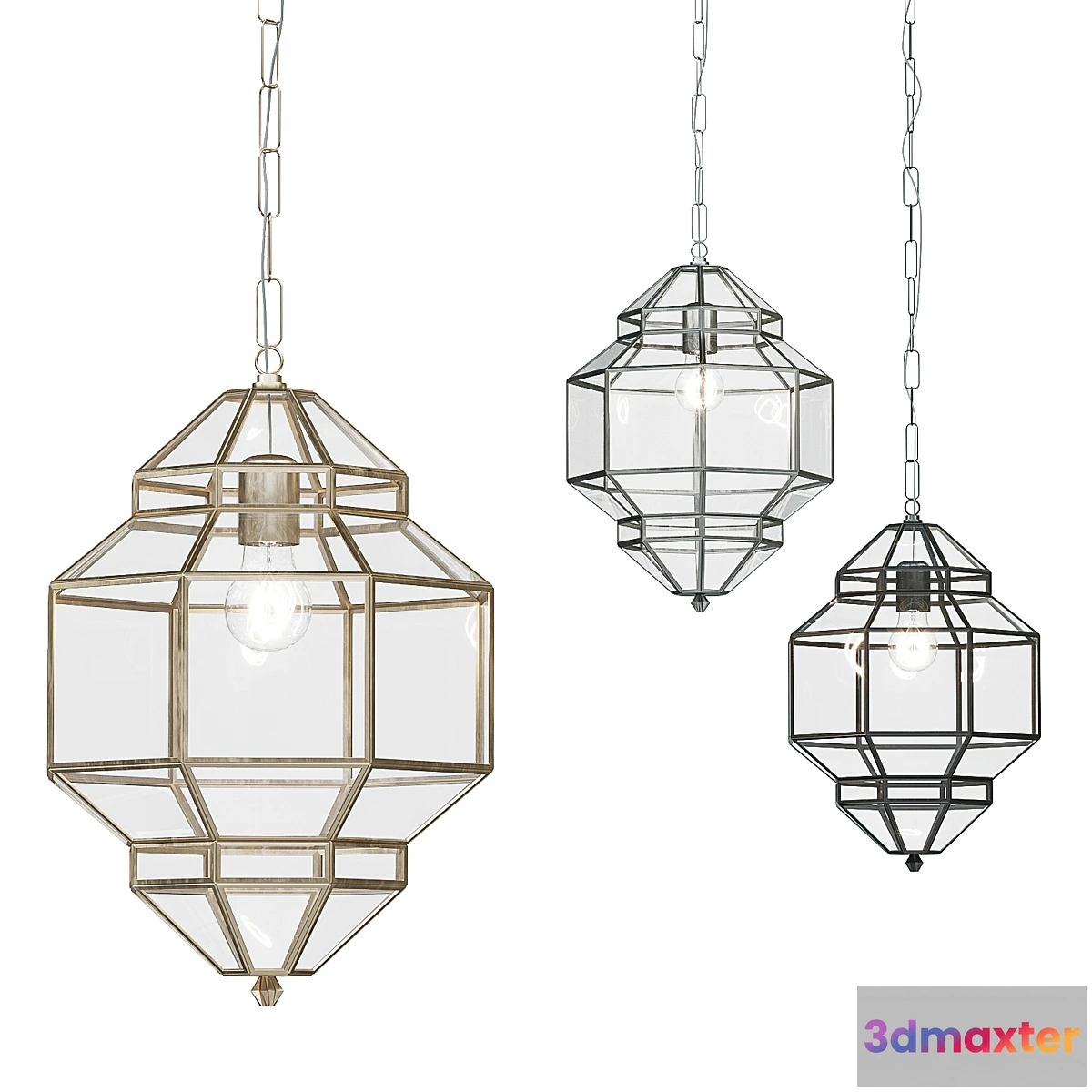 1306886 - Laviva Home Granada Lanterns - No.2 3D Max