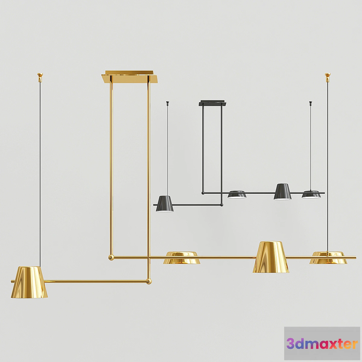 1307218 - TOIVOLA chandelier 3D Max