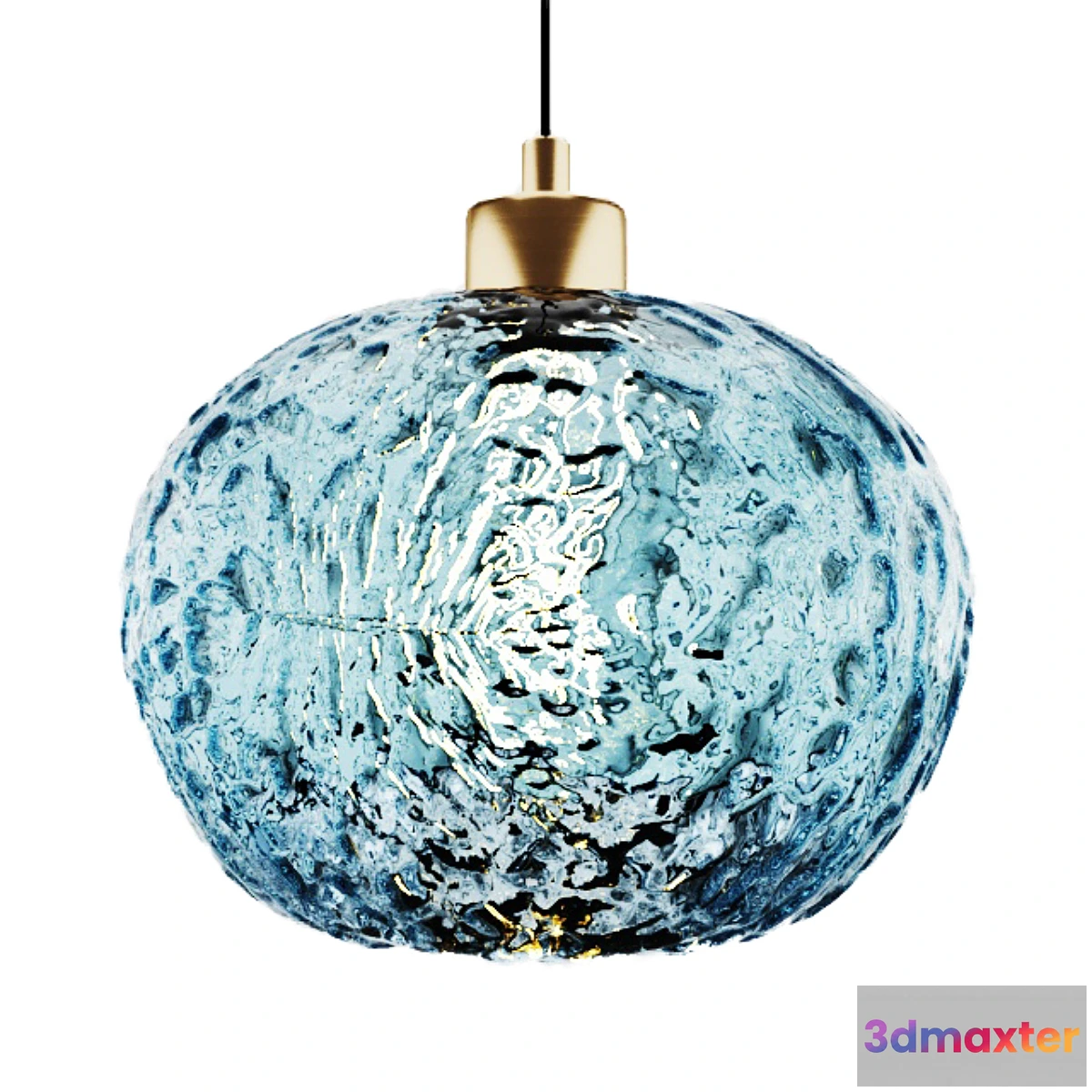 1307273 - Hand Blown Rustic Seeded Glass Light - No.2 3D Max