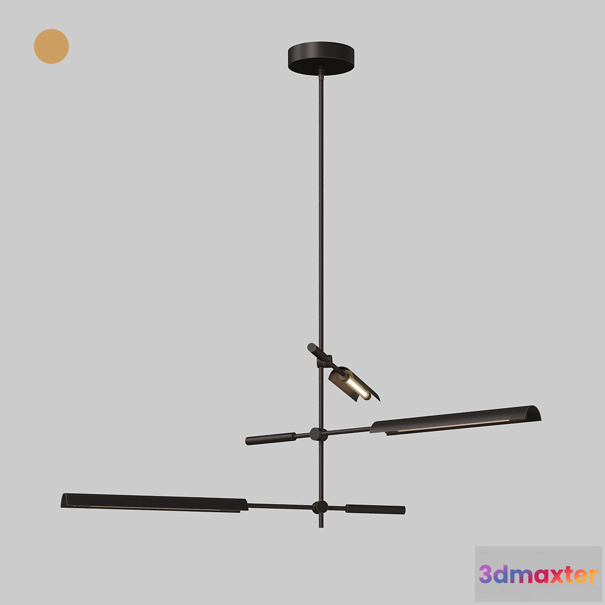 1307614 - Lightology ASTRID MULTI LIGHT PENDANT By Alora - No.2 3D Max