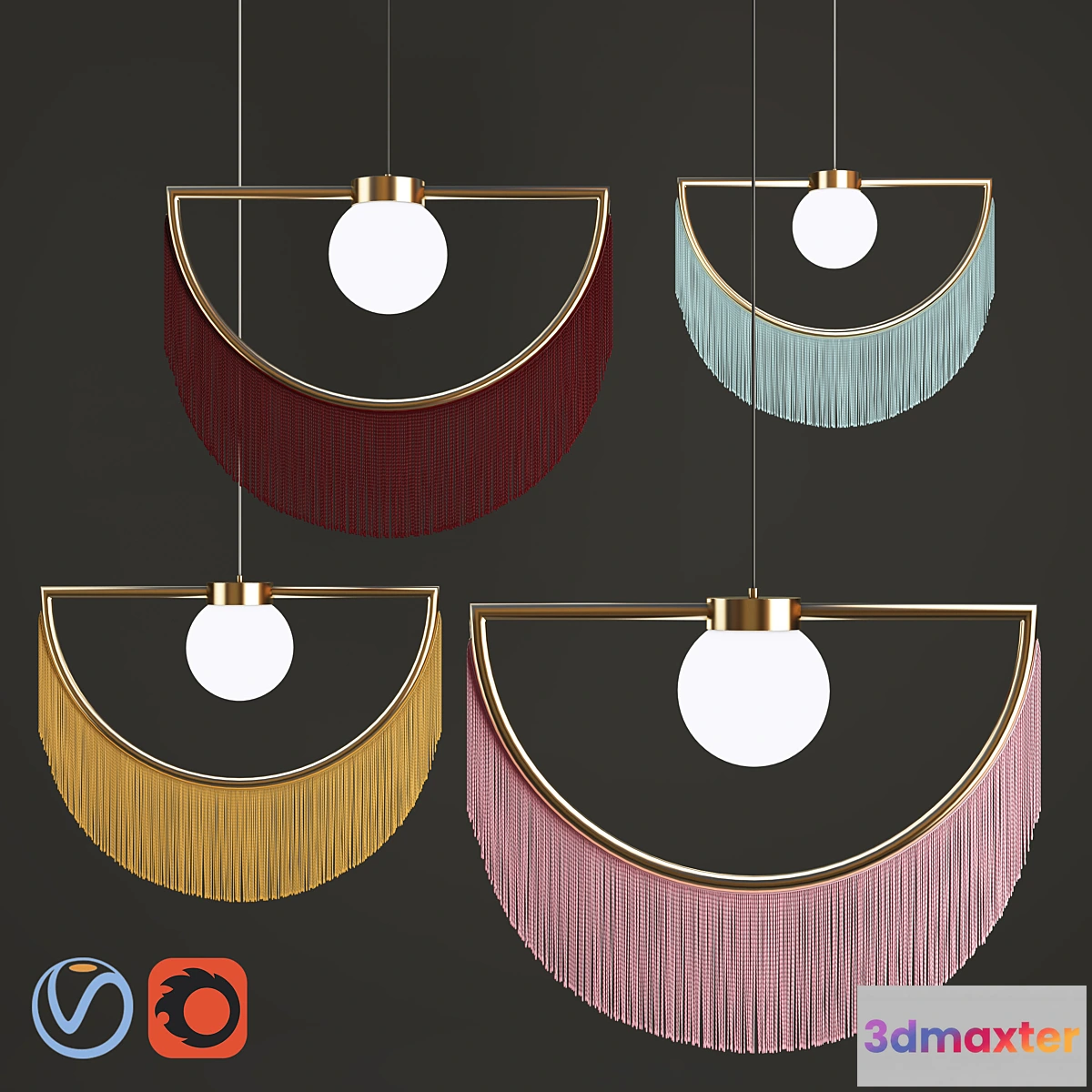 1308274 - Houtique & Masquespacio Wink Pendant Lamp 3D Max