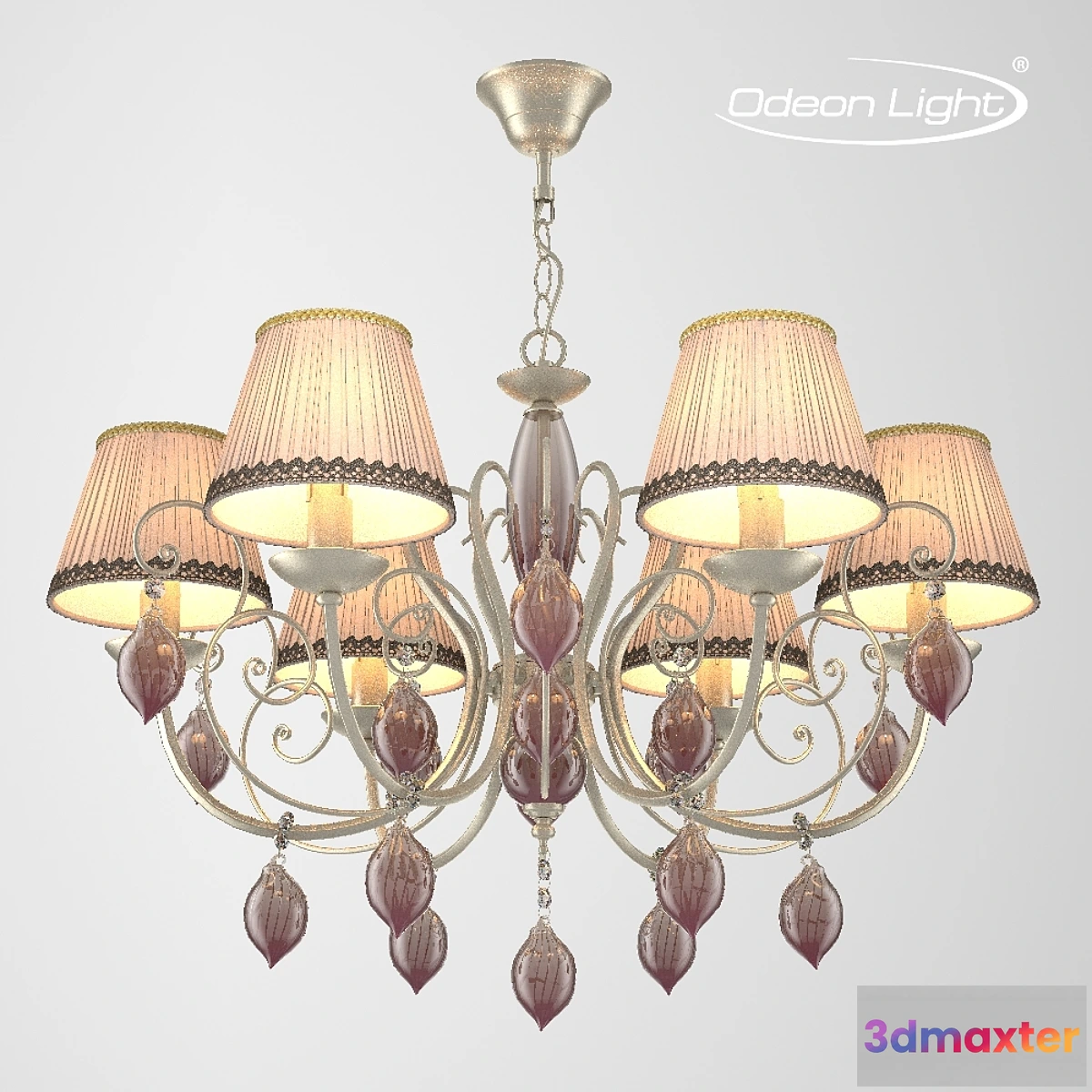 1308368 - Chandelier ODEON LIGHT 3925_6 PERSIA 3D Max