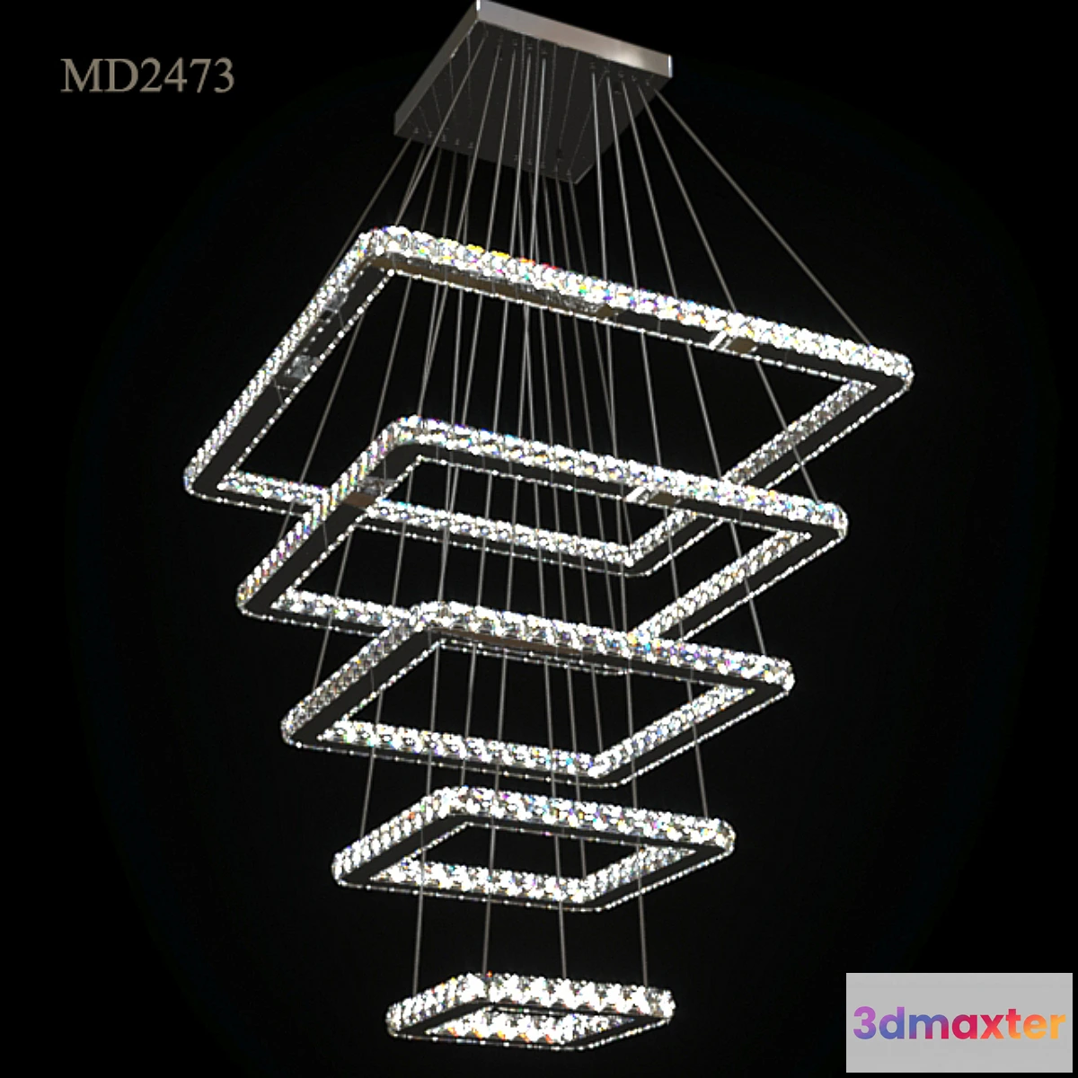 1308390 - Chandelier Meerosee MD2473 3D Max