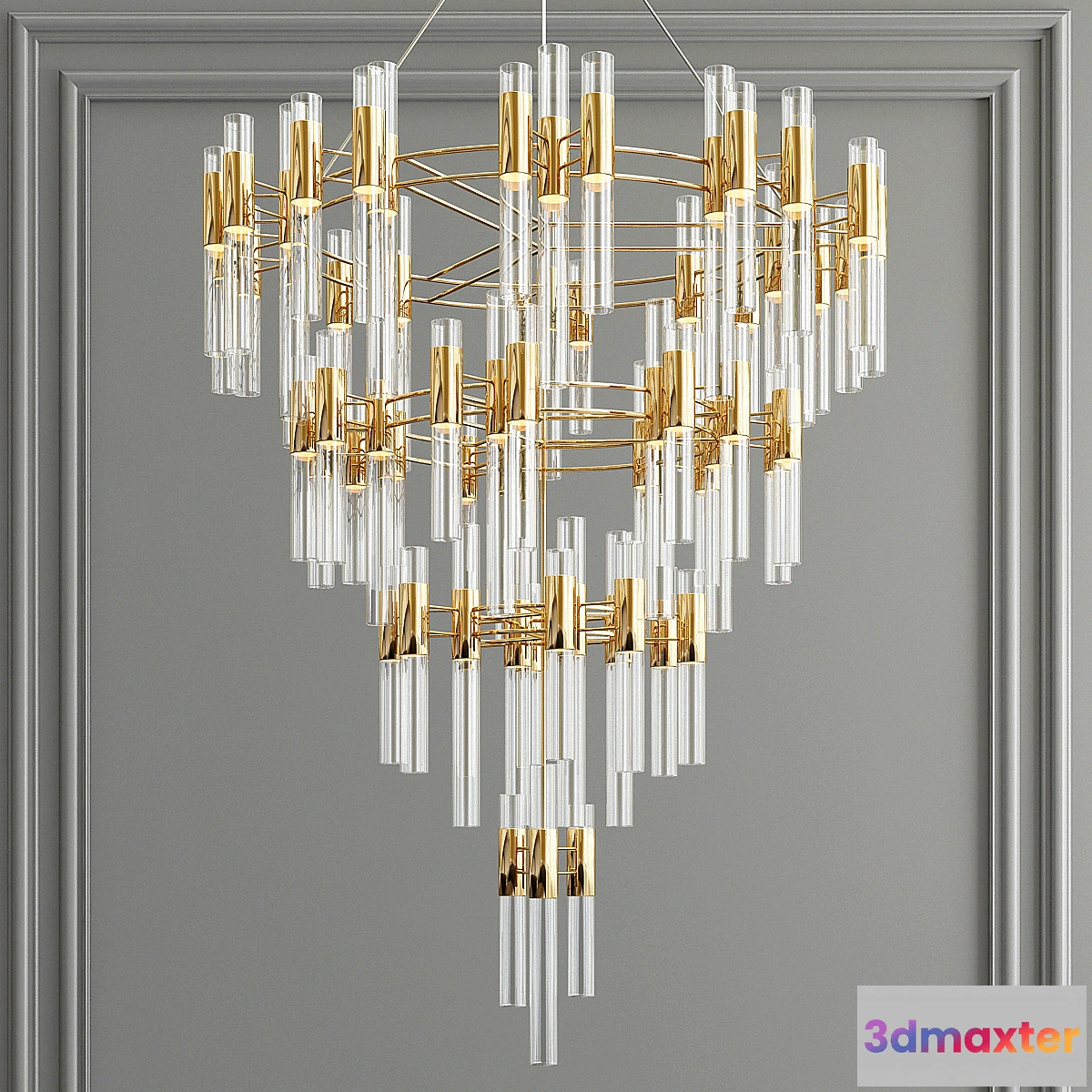 1308471 - Waterfall chandelier 3D Max