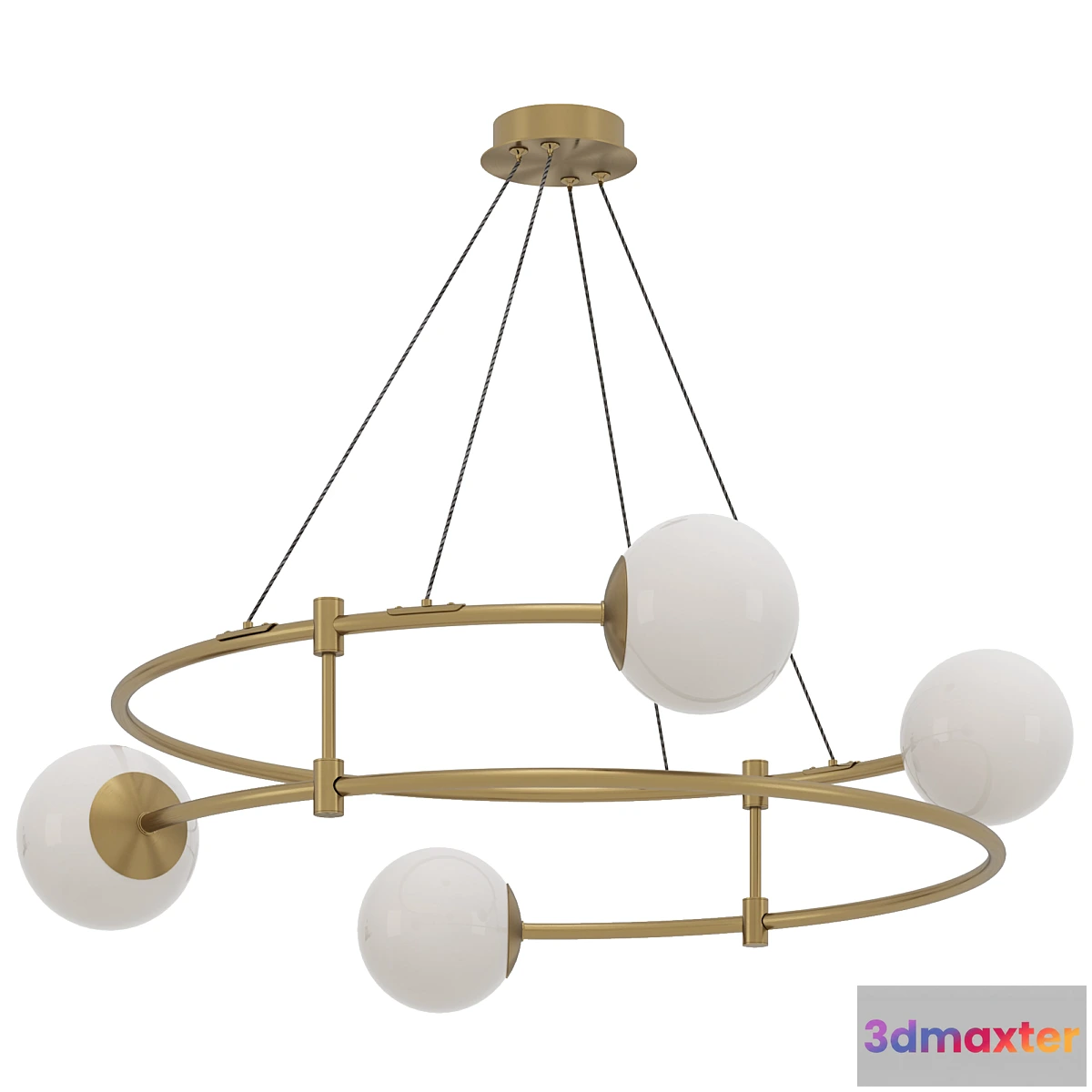 1308615 - Hanging chandelier Maytoni Balance MOD317PL-04G 3D Max
