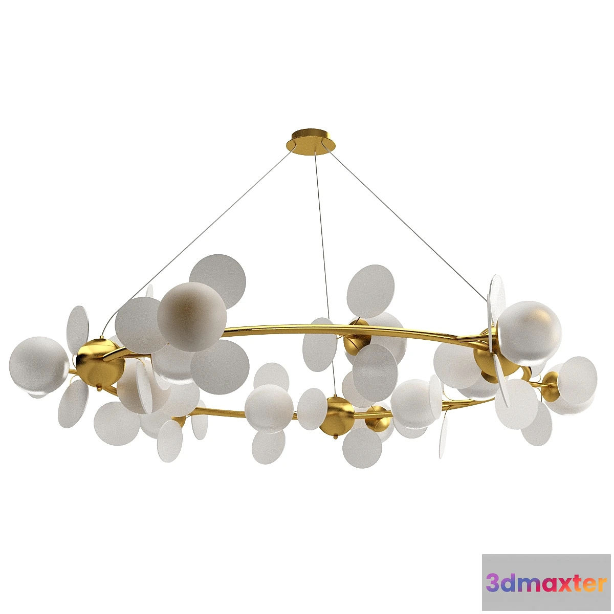 1308966 - Pendant chandelier Bliss 2771-12P Favorite light F-promo 3D Max