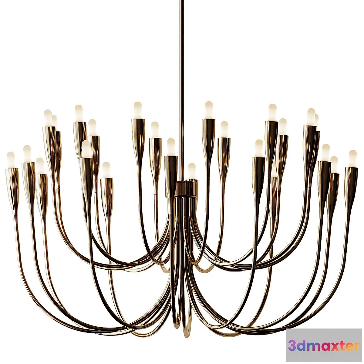1309106 - Liona Brass Candelabra Chandelier Light 3D Max