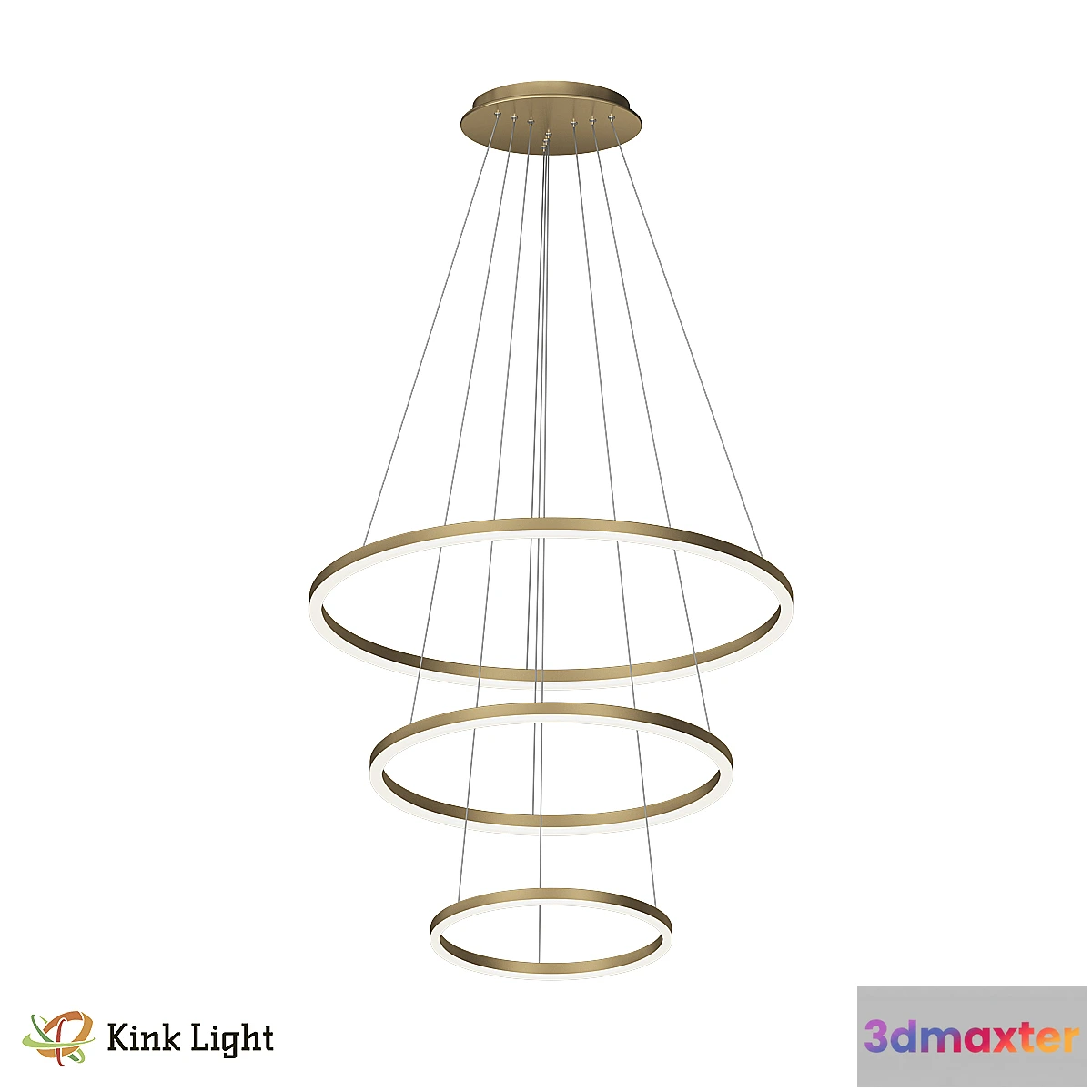 1309945 - Pendant Thor matt gold 0822333 OM 3D Max