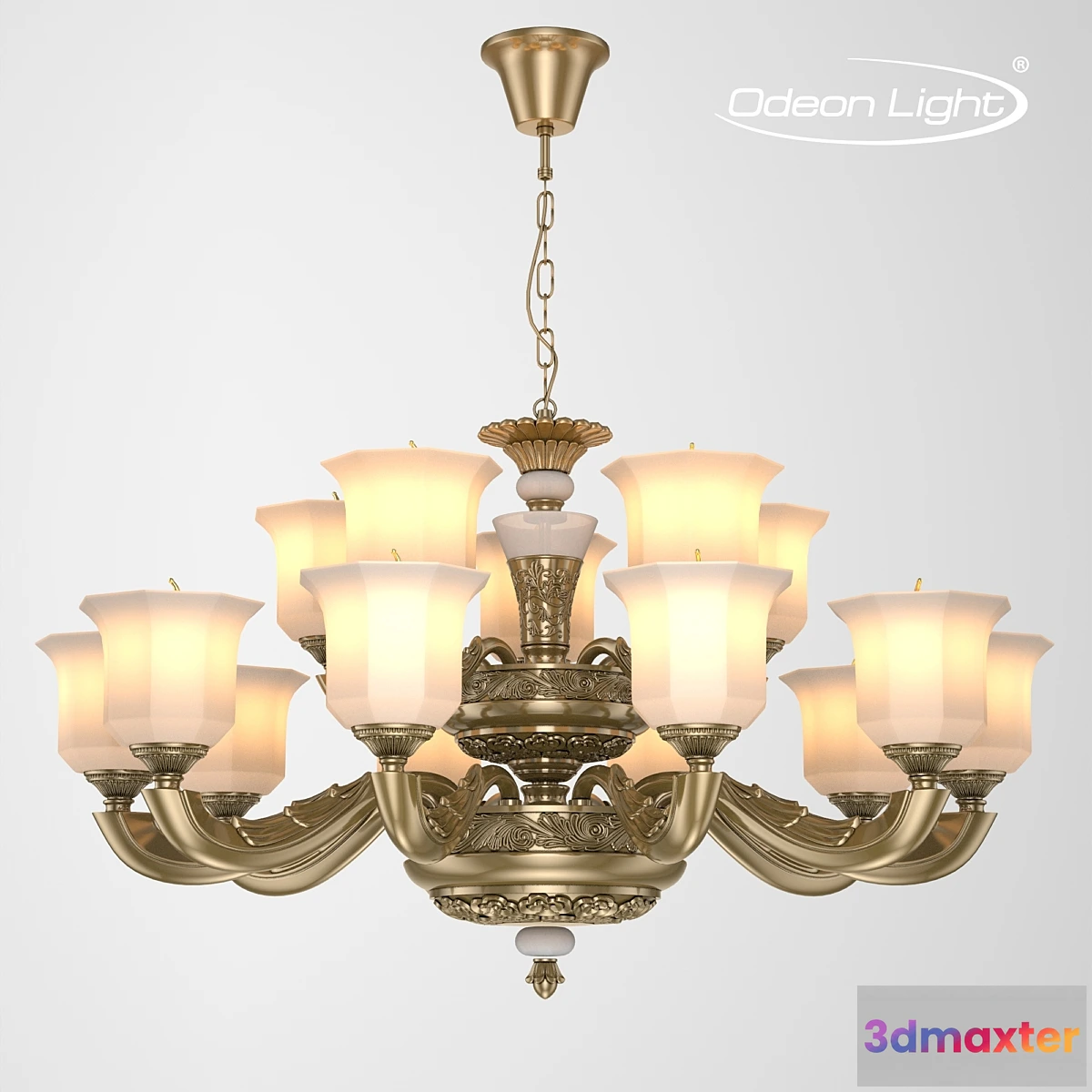 1310259 - Chandelier ODEON LIGHT 3997_15 MERANO 3D Max